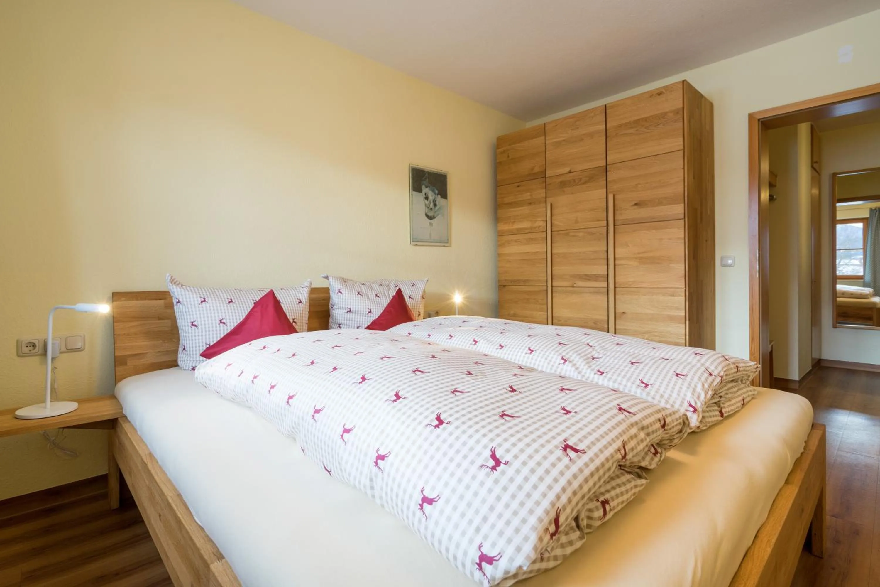 Bed in Ferienwohnung M. Schmidt
