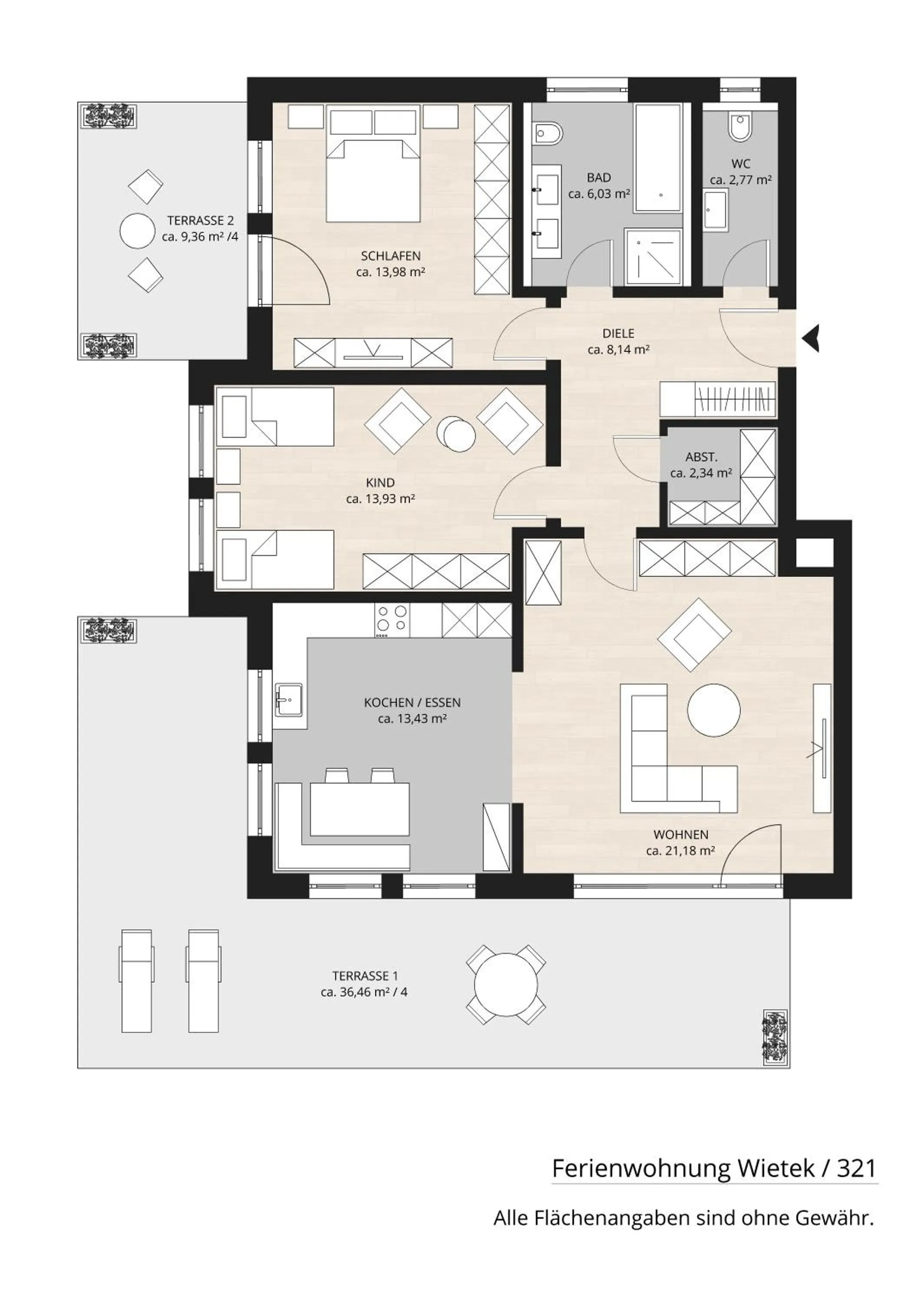 Floor plan in Ferienwohnung Wietek