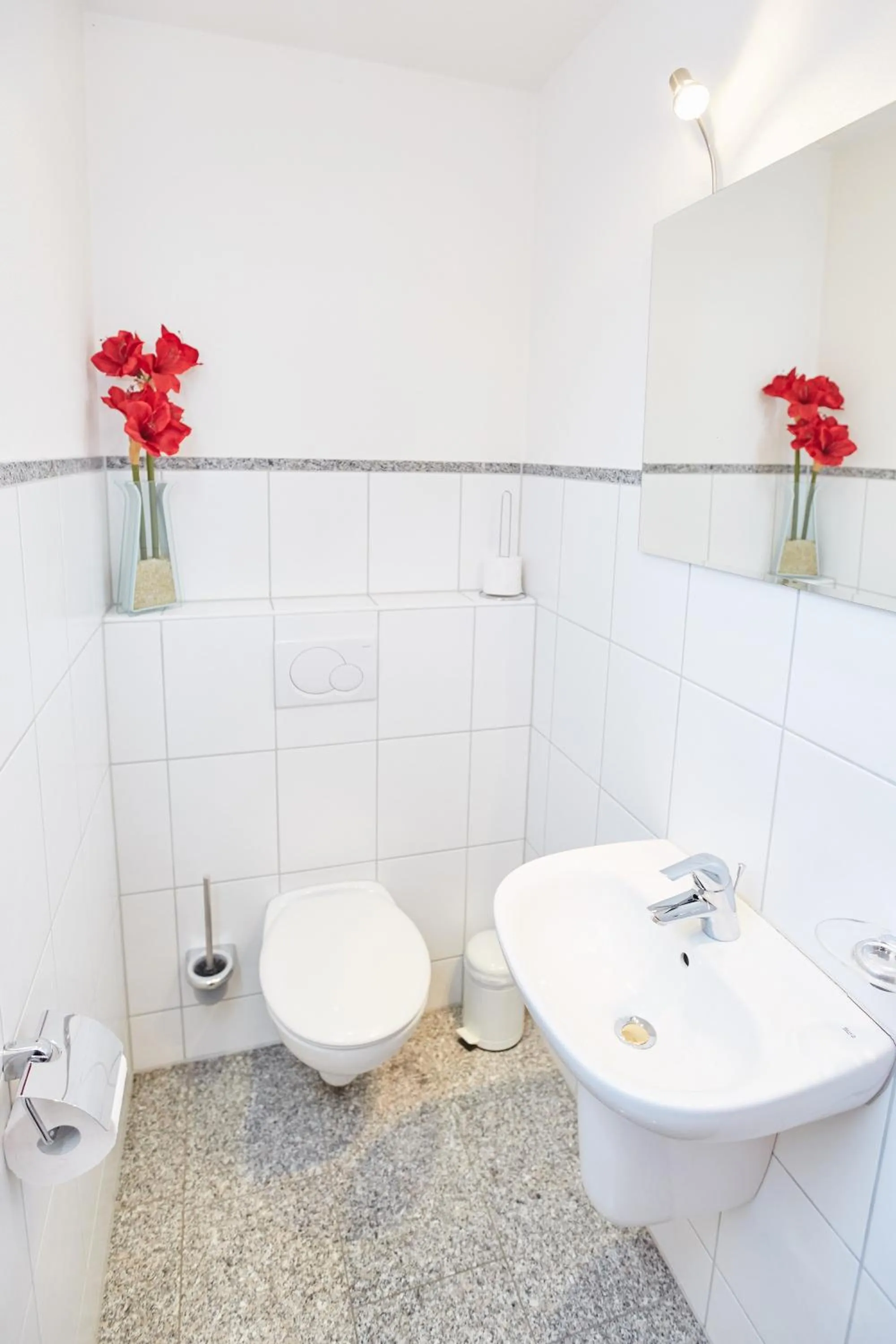 Toilet in Ferienhaus Angermeier