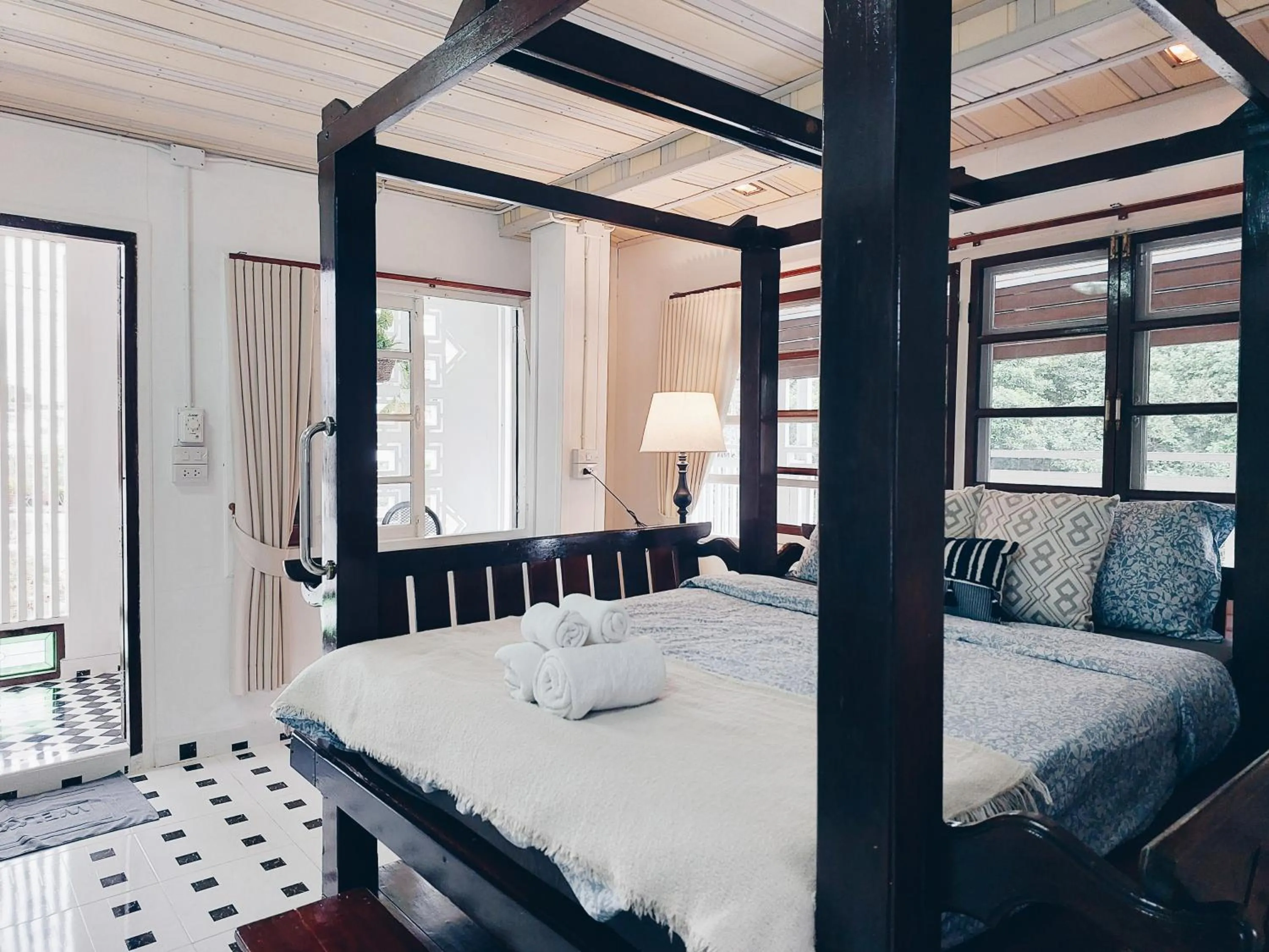 Bed in Green Riverside Homestay