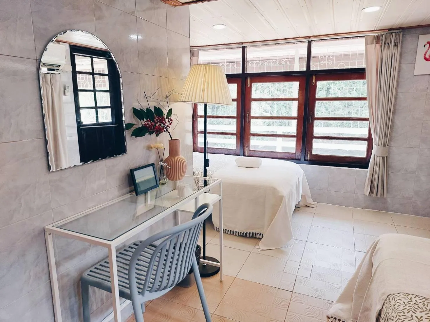 Bed in Green Riverside Homestay