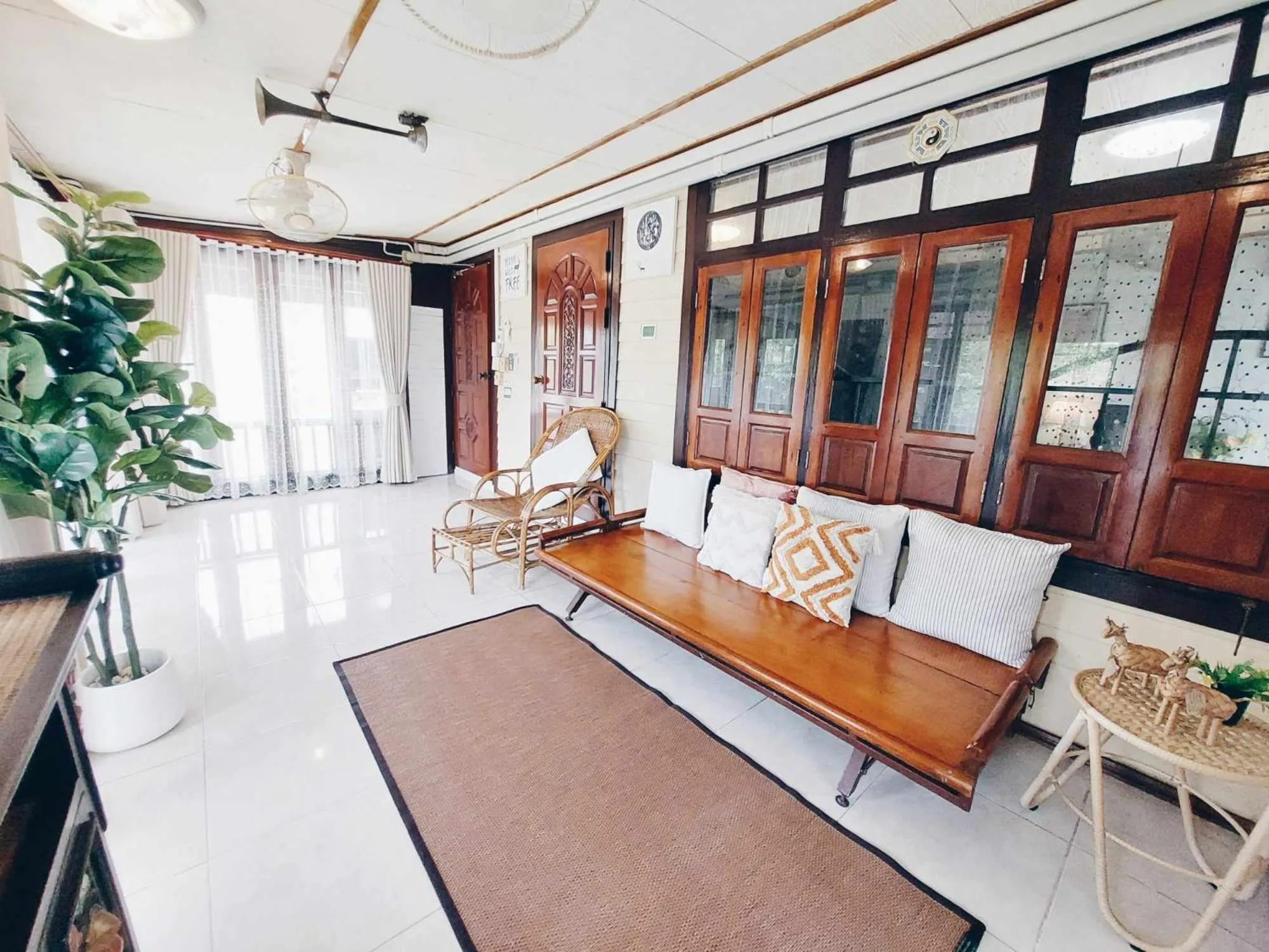 Living room in Green Riverside Homestay