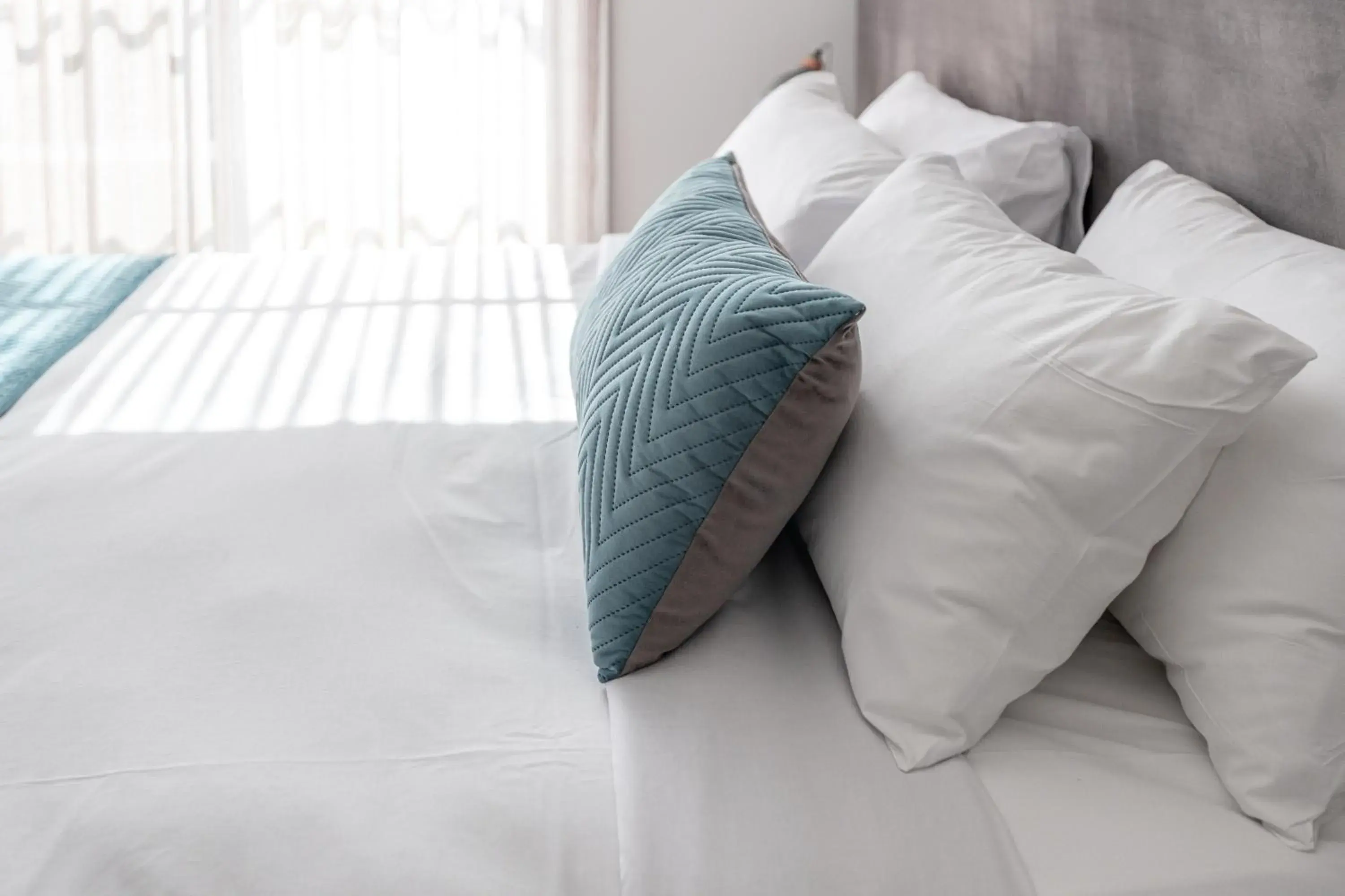 Bed in Deep Blue Hotel & Hot Springs Bed in Deep Blue Hotel & Hot Springs