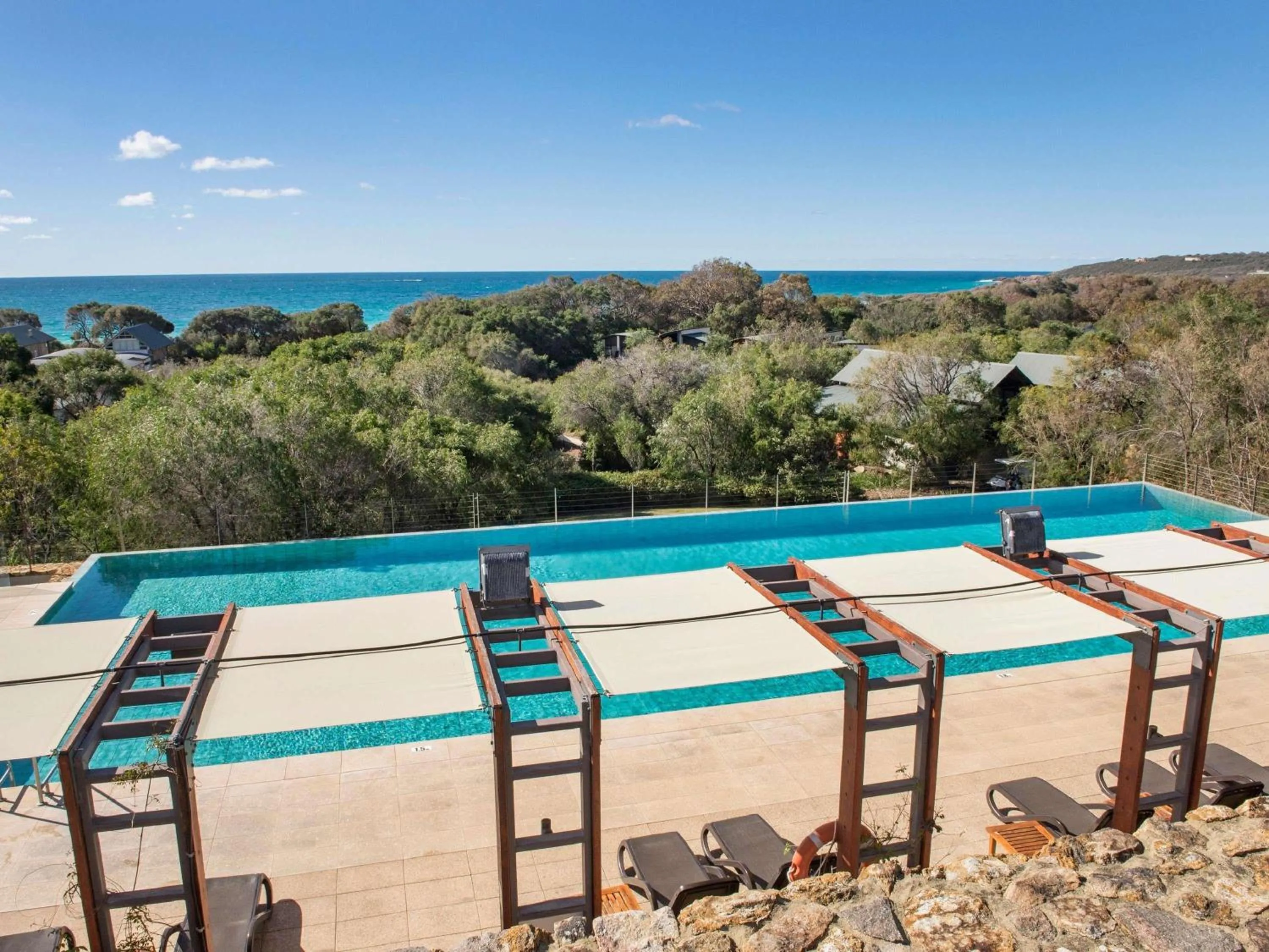 Pool view in Pullman Bunker Bay Resort Margaret River
