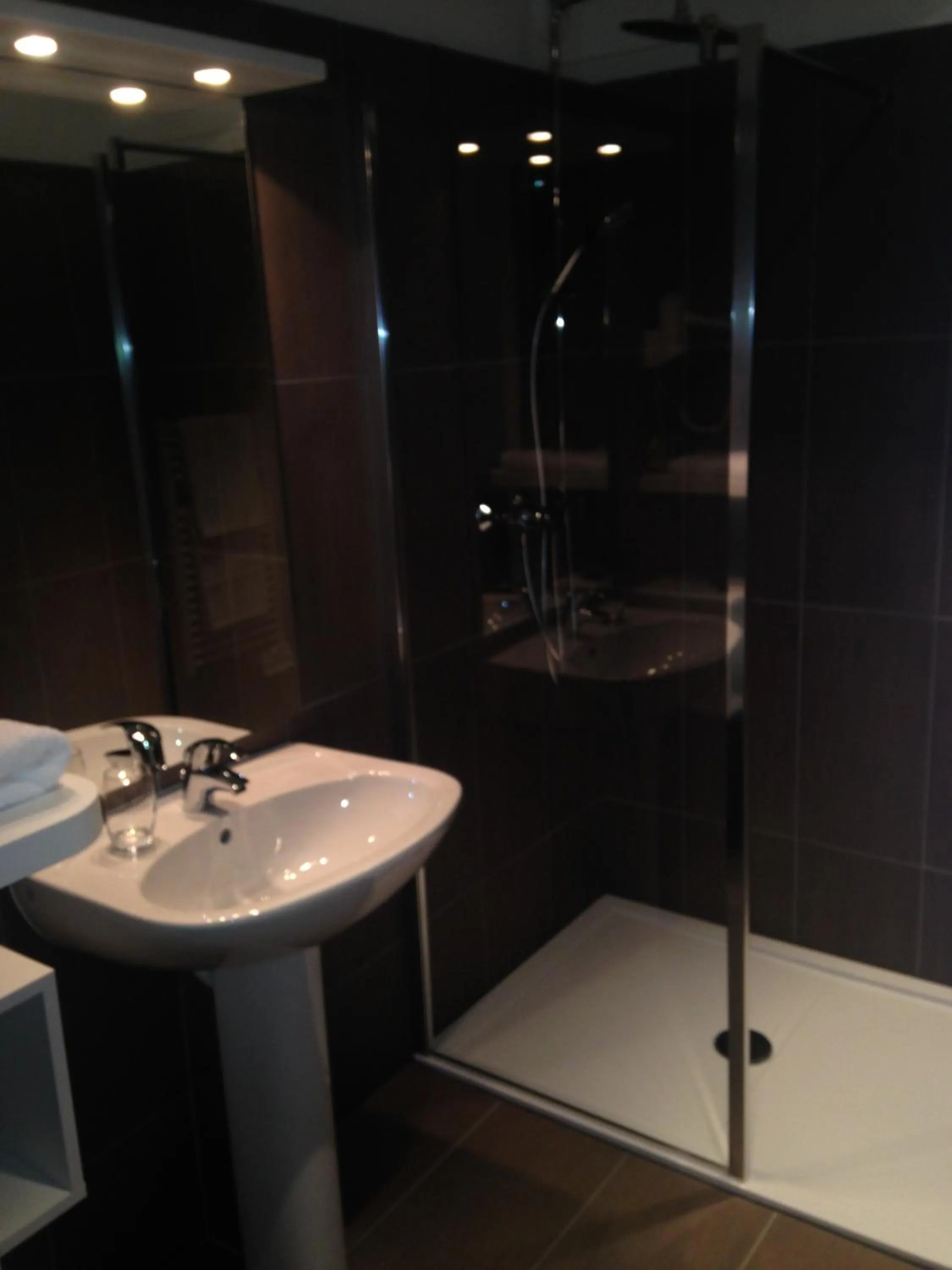 Shower in Hotel - Restaurant La Claire Forêt