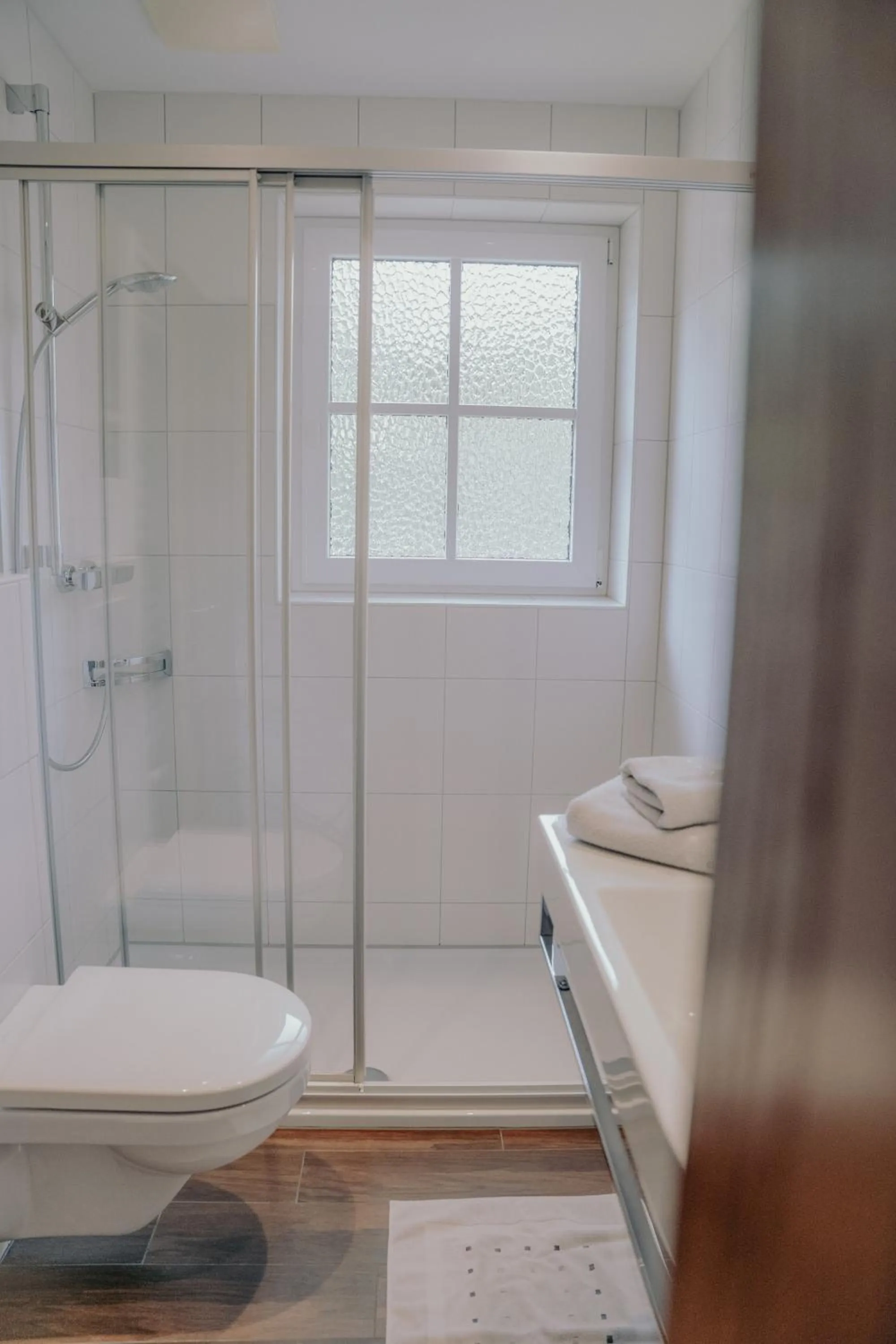 Shower in Frühstückspension Friedheim