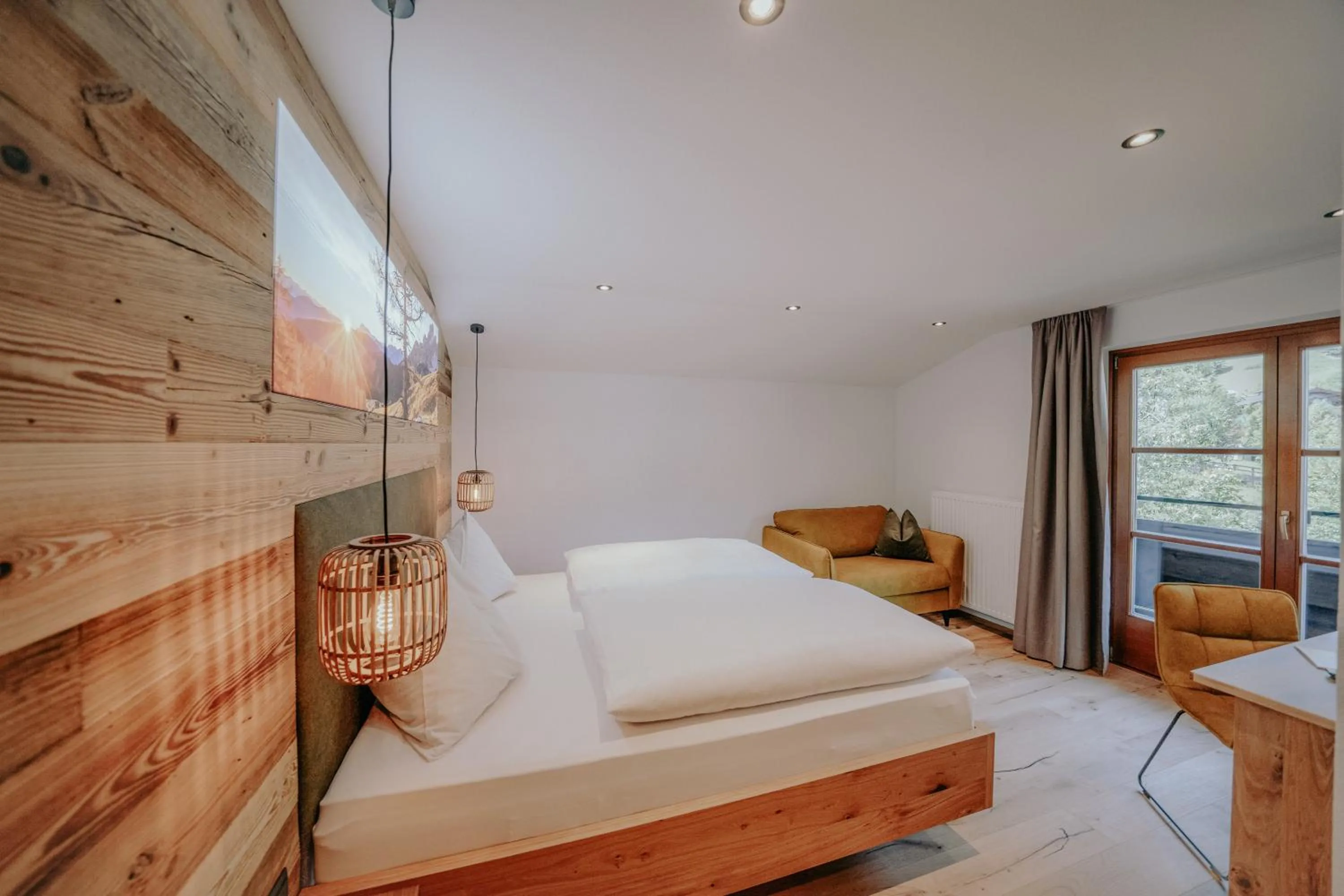 Bed in Frühstückspension Friedheim