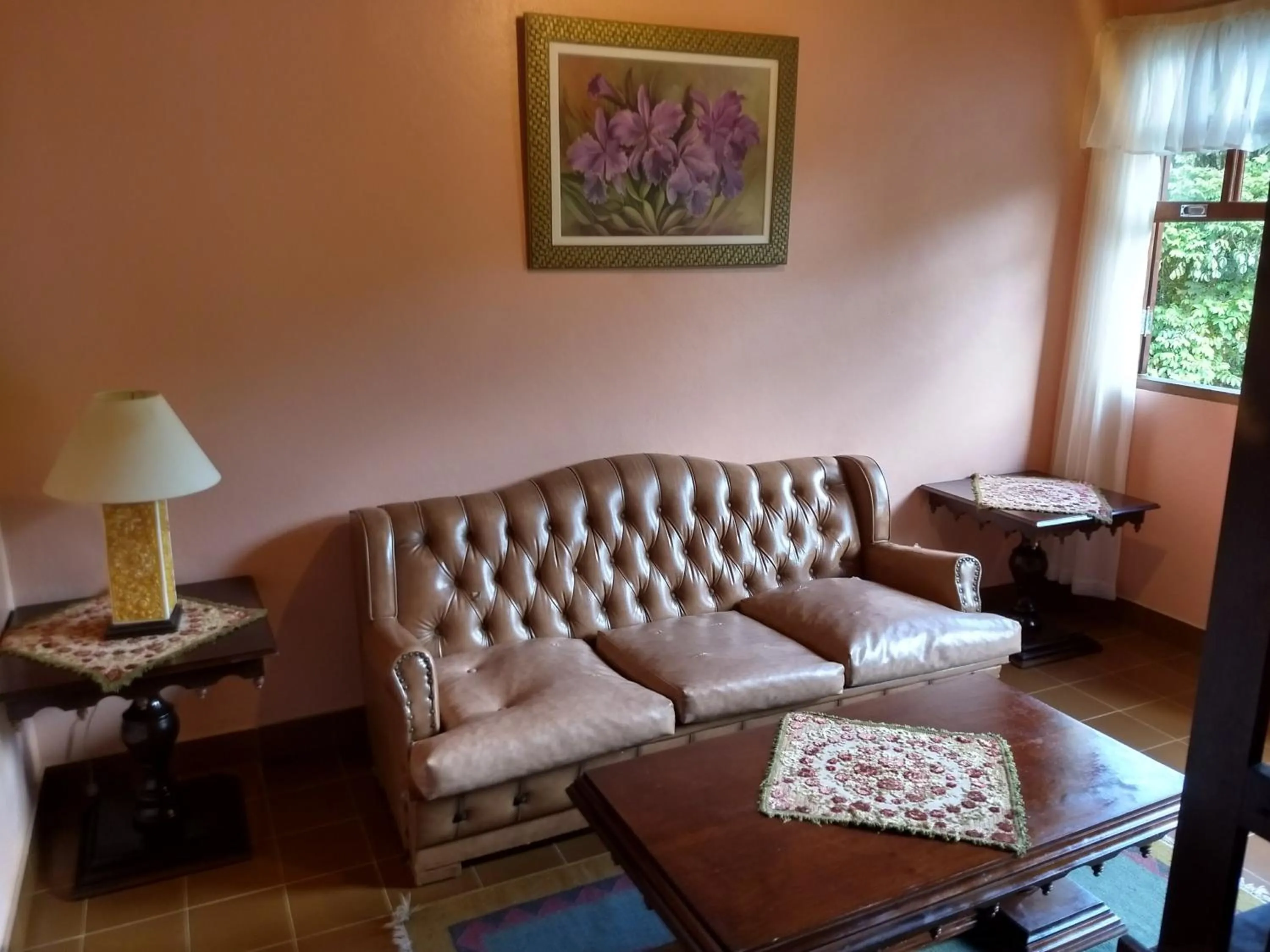 Living room in Pousada Pedra da Gávea