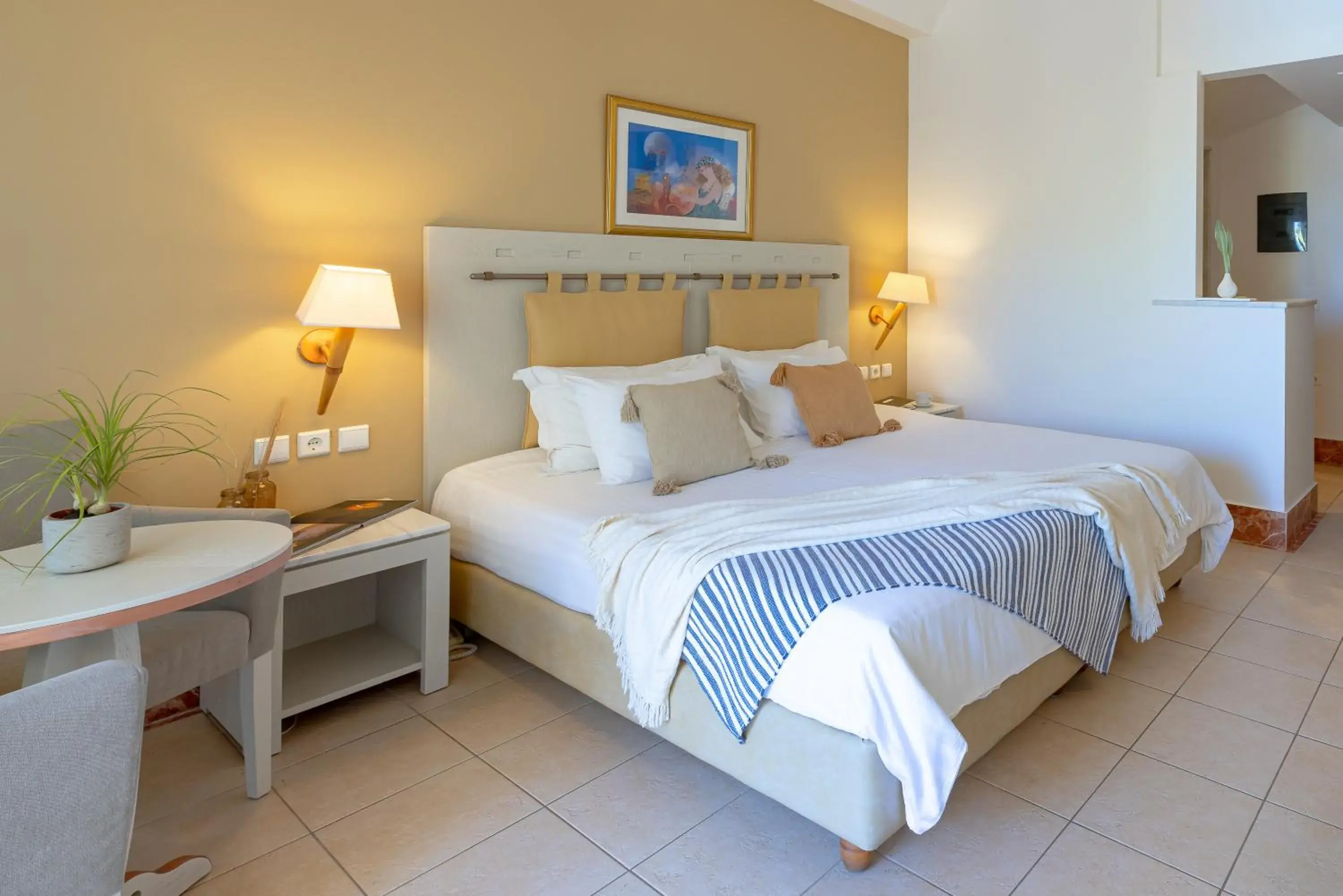 Twin Room with Side Sea View in Giannoulis - Santa Marina Plaza (Adults Only) Twin Room with Side Sea View in Giannoulis - Santa Marina Plaza (Adults Only)