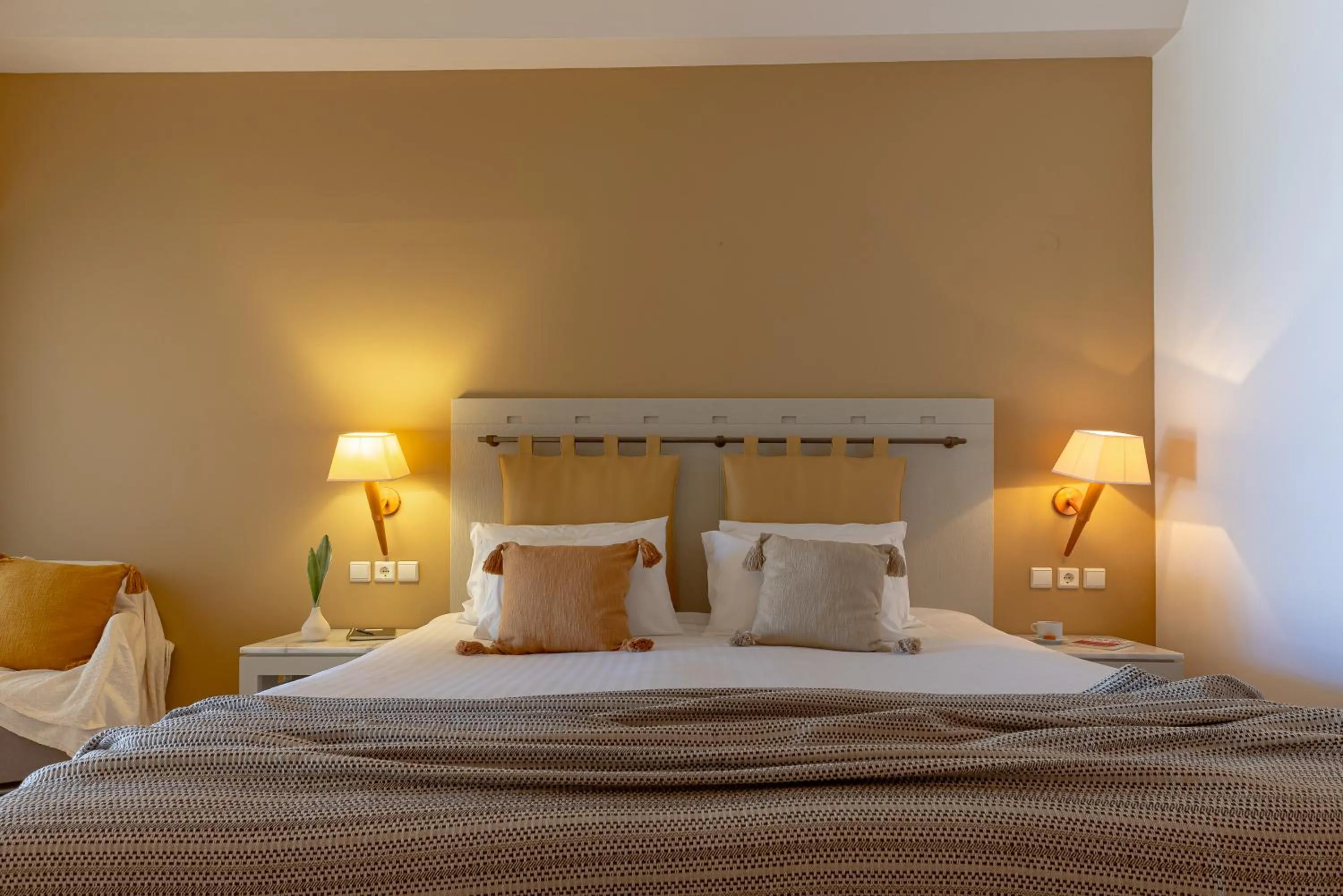 Bed in Giannoulis - Santa Marina Plaza (Adults Only)