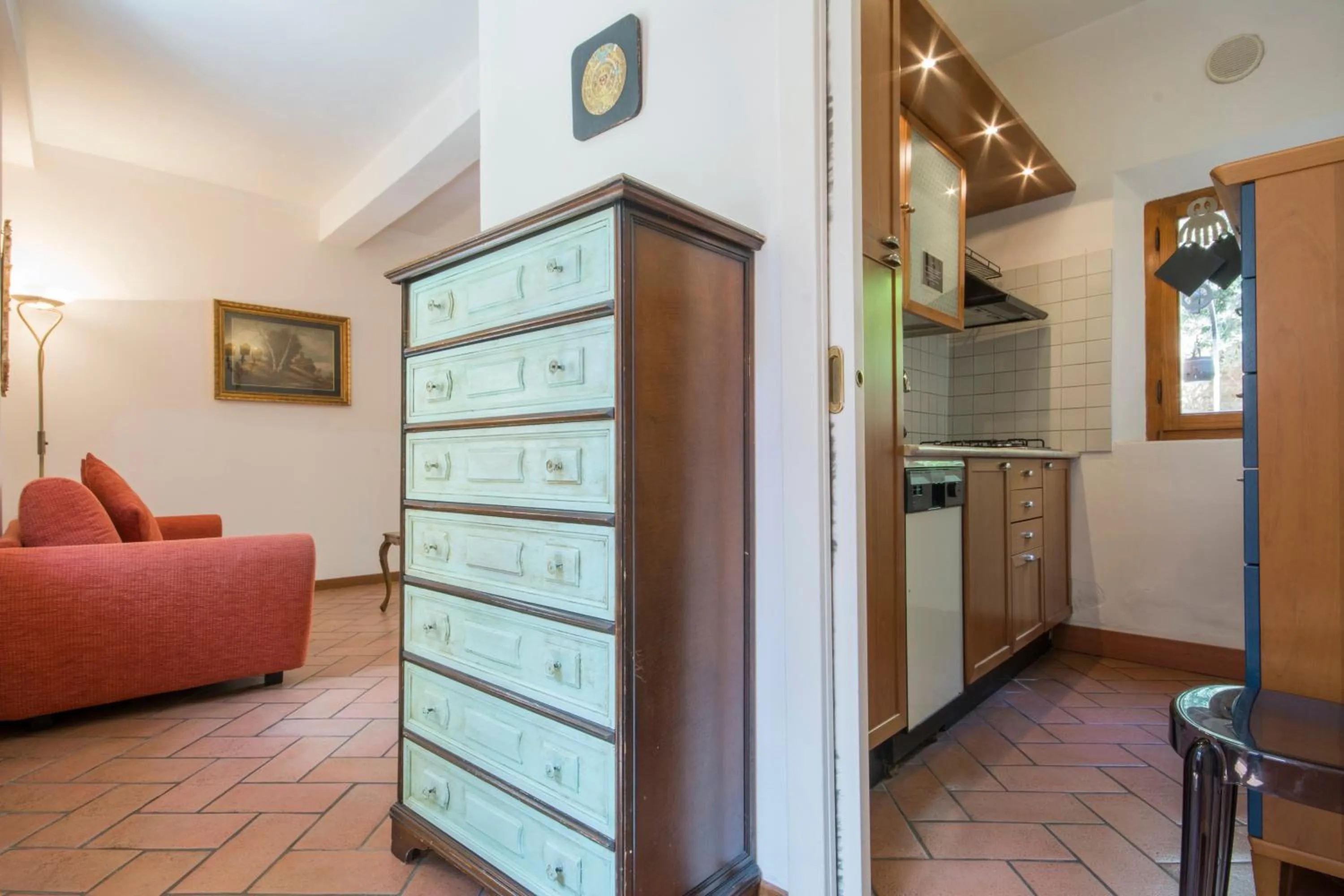 Kitchen or kitchenette in Piazza Paradiso Accommodation