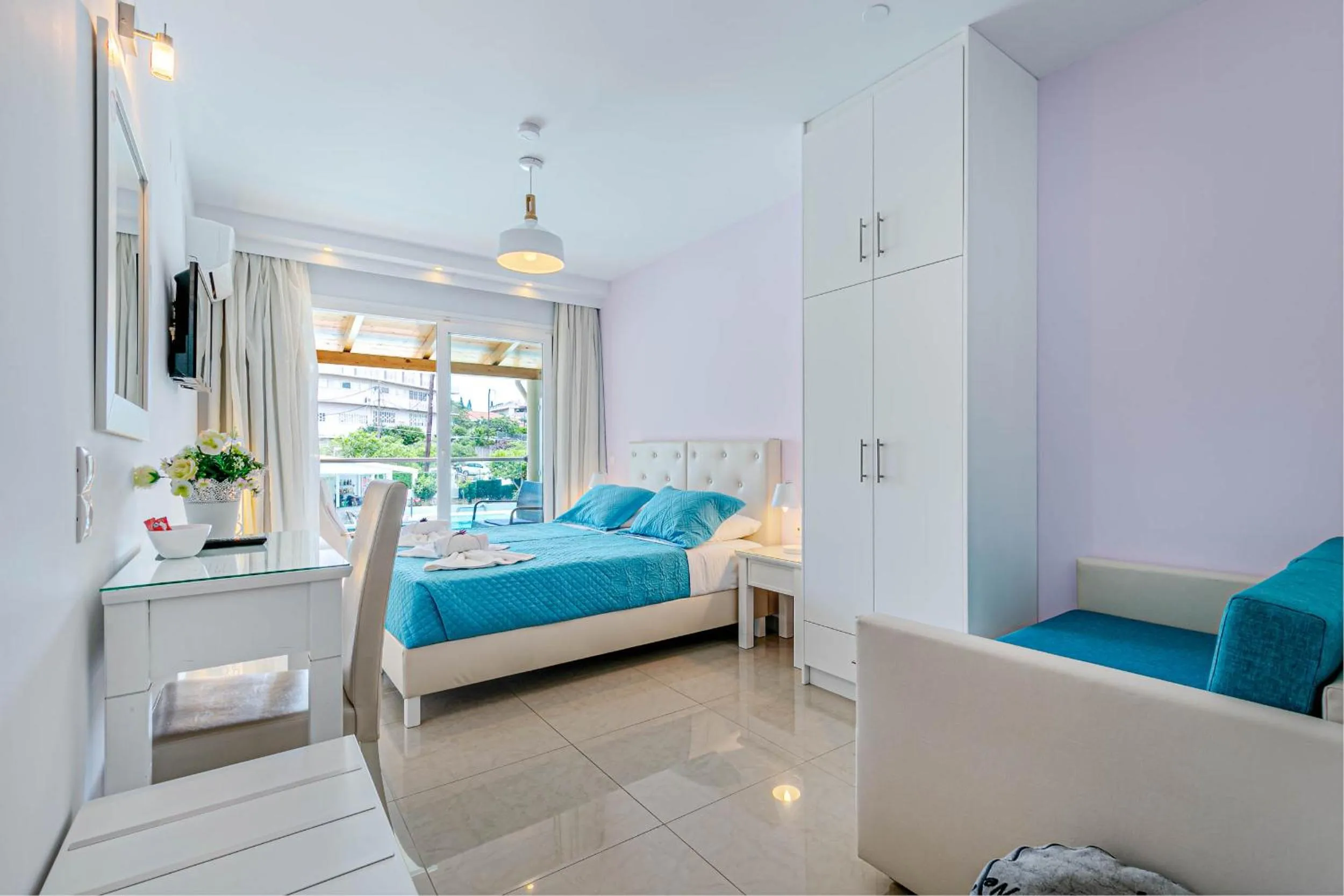 Bed in Palapart Gikas Gouvia