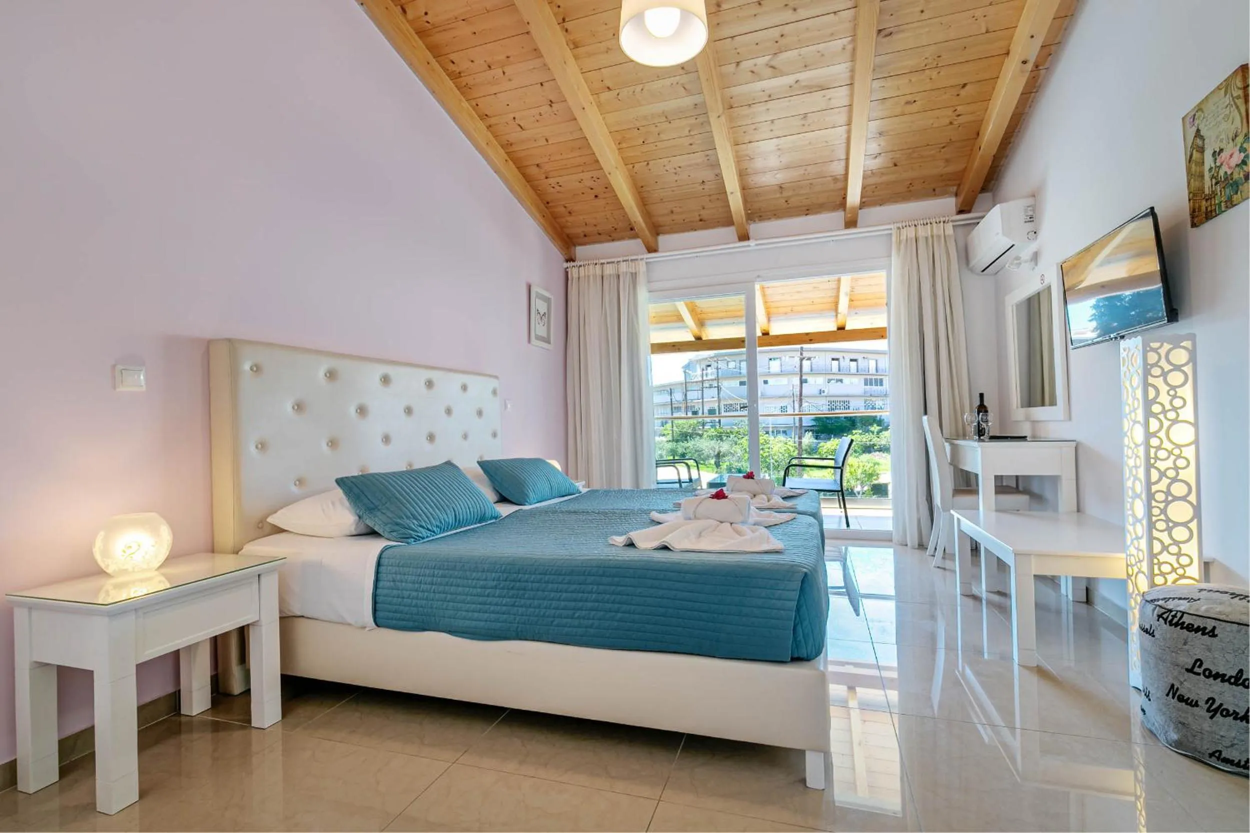 Bed in Palapart Gikas Gouvia