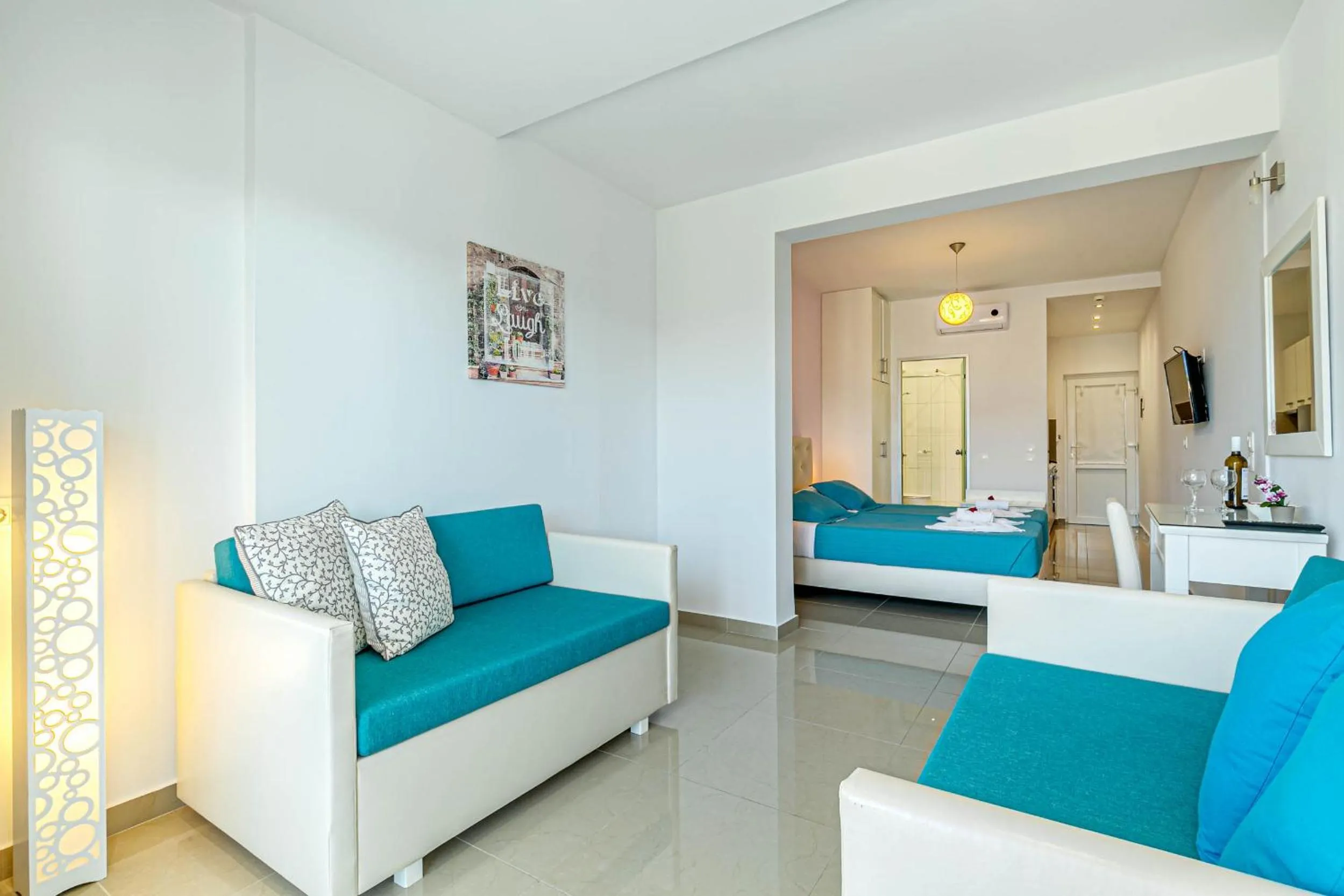 Bed in Palapart Gikas Gouvia