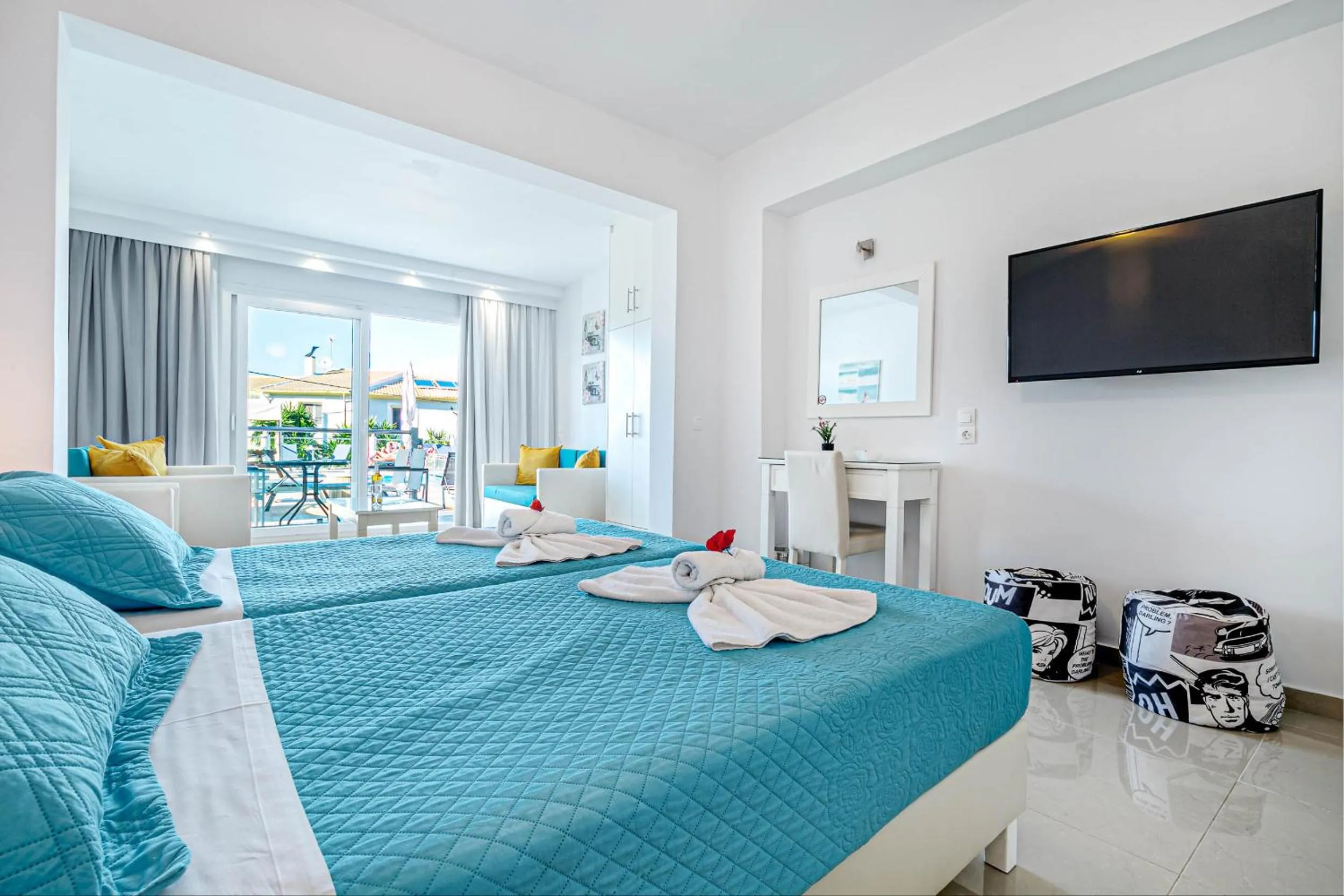 Bed in Palapart Gikas Gouvia