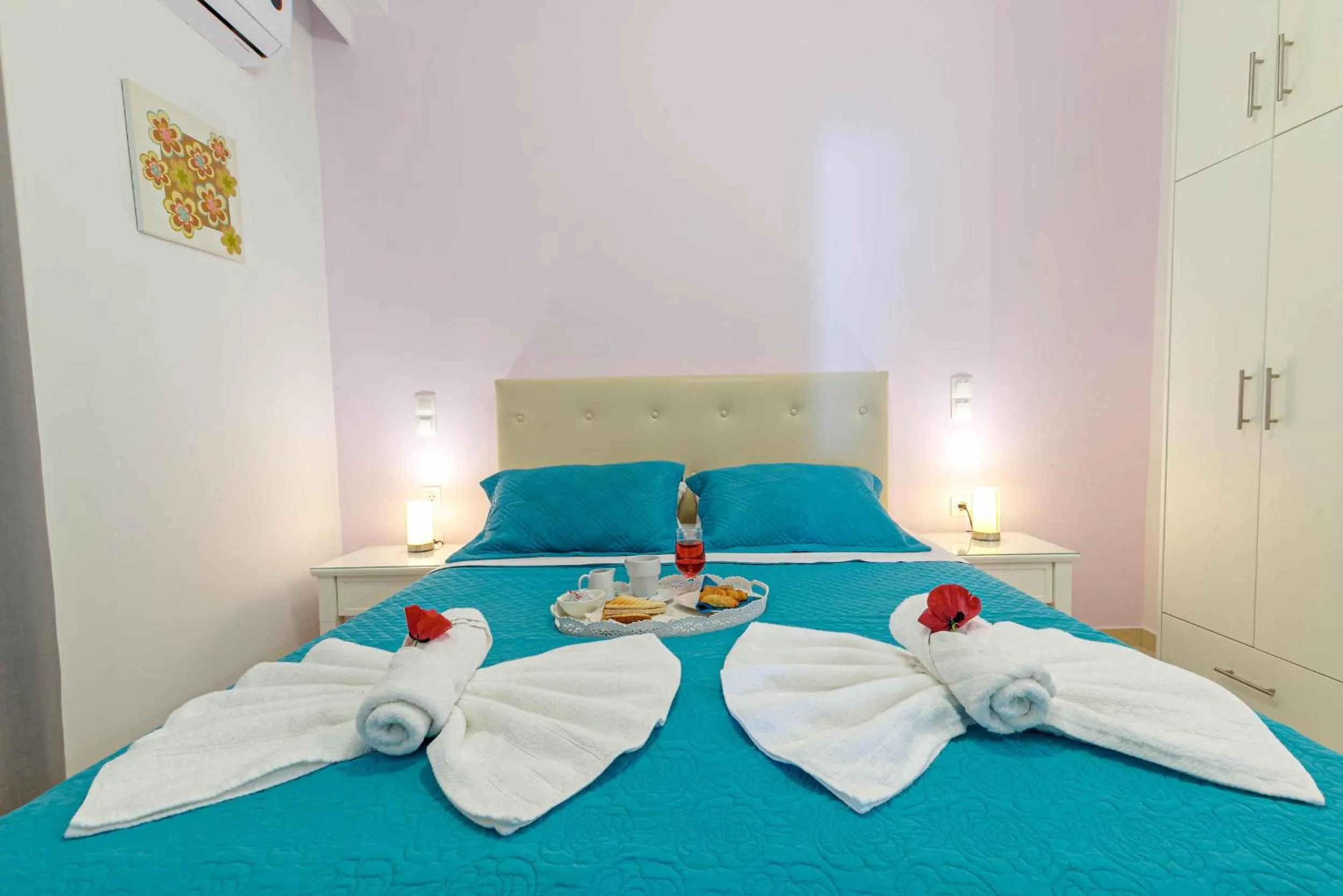 Bed in Palapart Gikas Gouvia