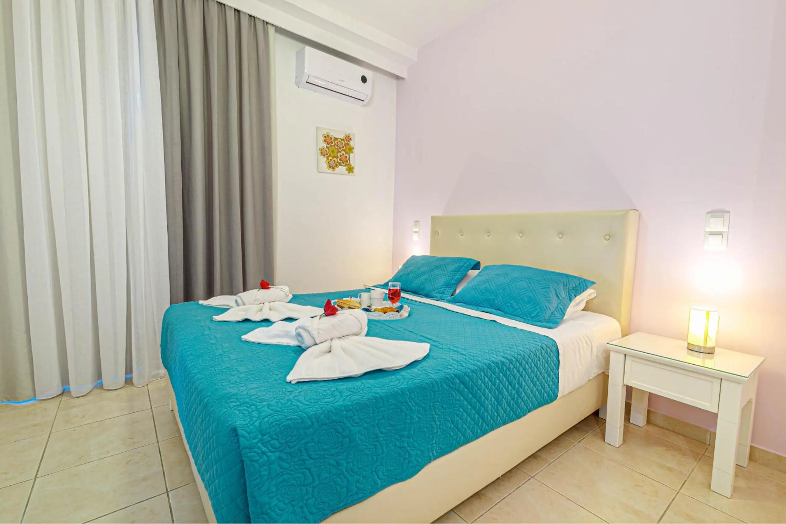 Bed in Palapart Gikas Gouvia