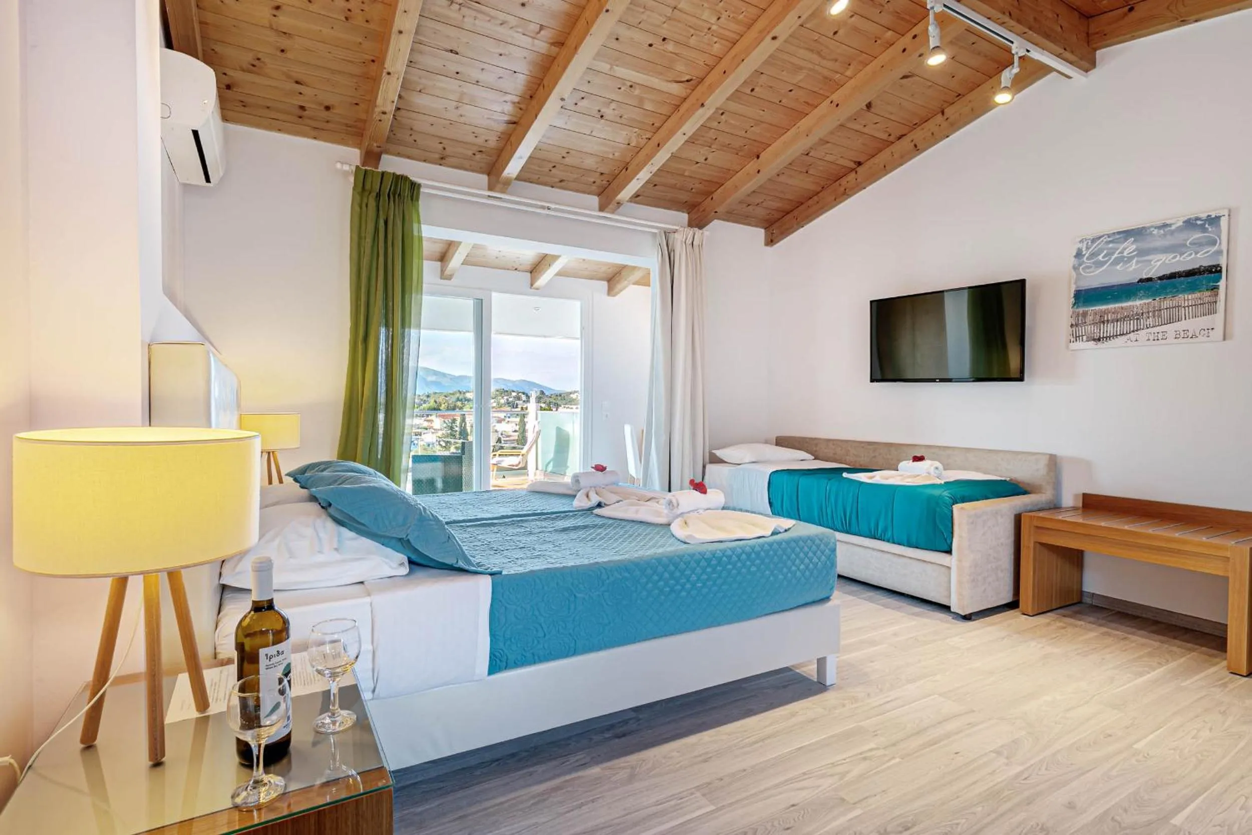 Bed in Palapart Gikas Gouvia