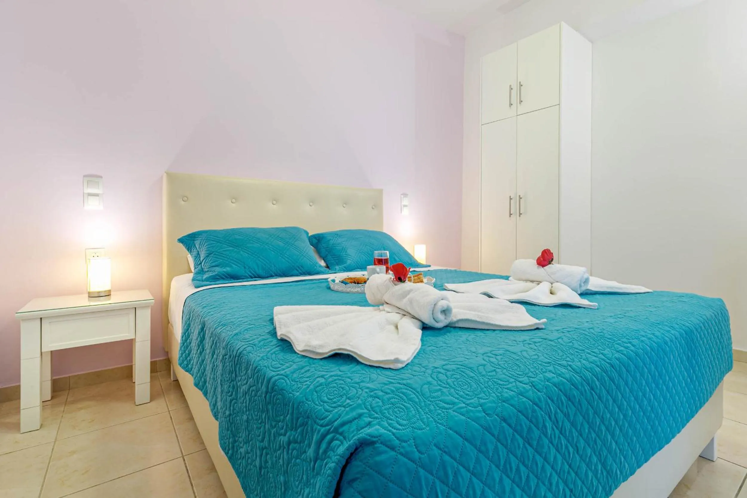 Bed in Palapart Gikas Gouvia