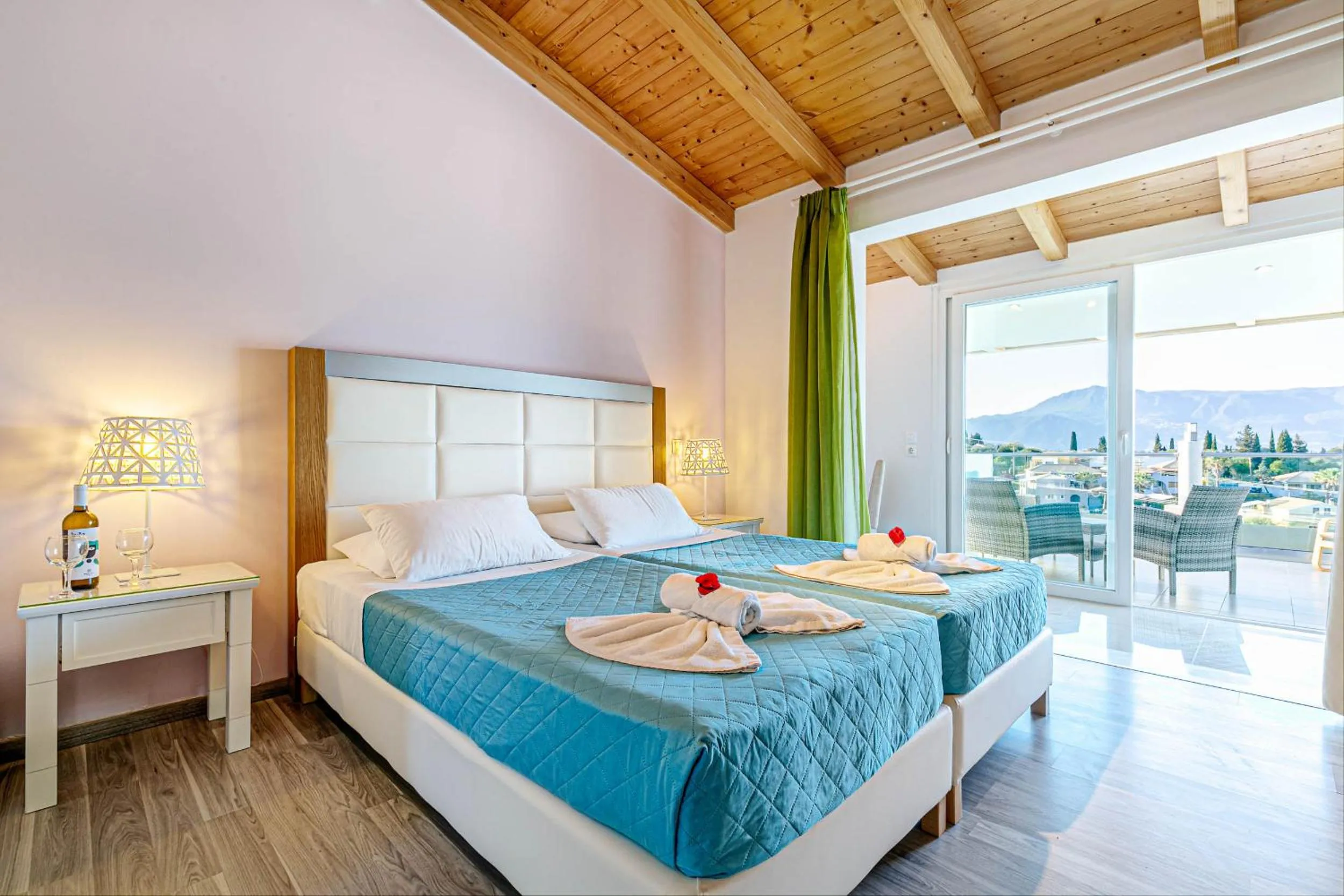 Bed in Palapart Gikas Gouvia