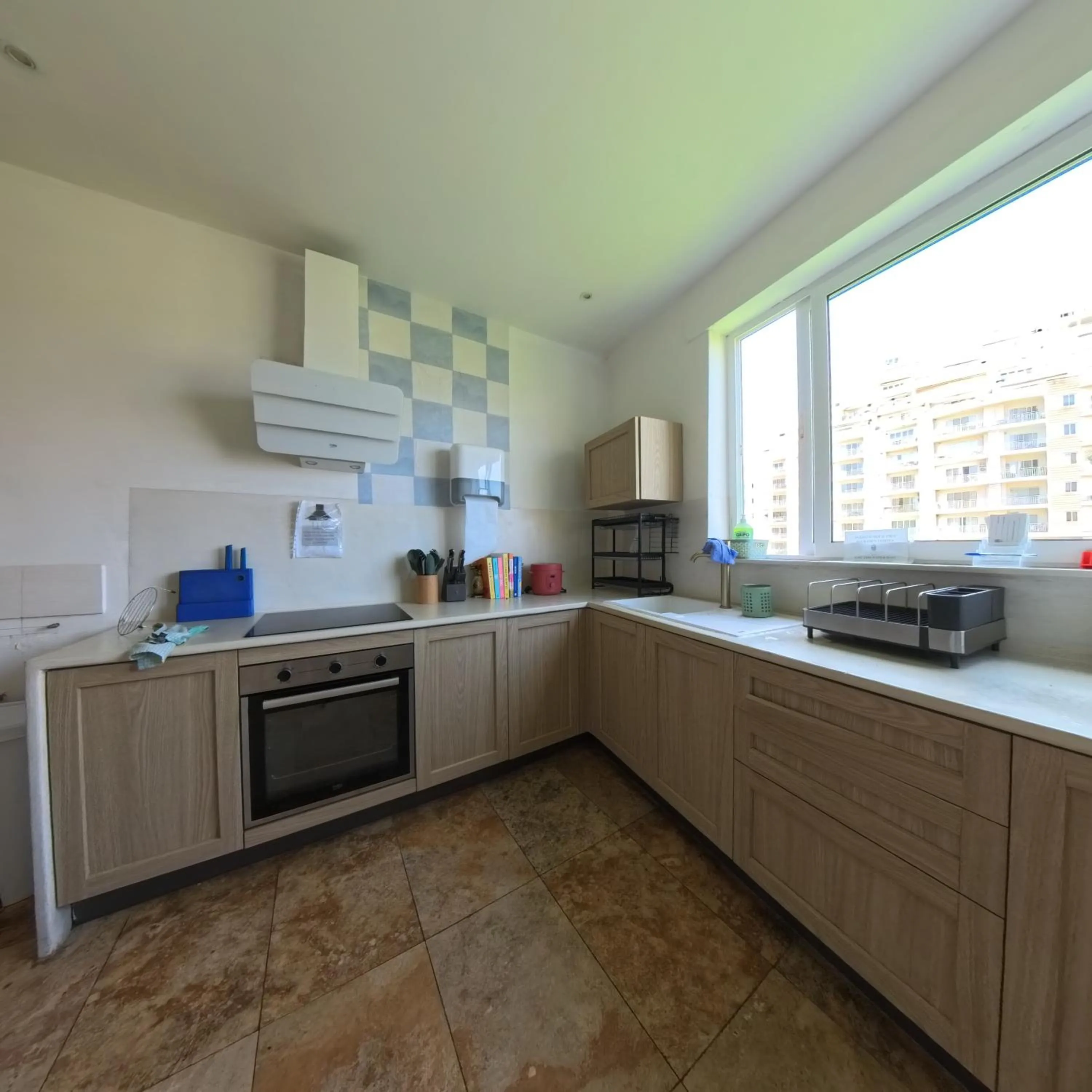 Communal kitchen in Follow the Sun Boutique Hostel - Pool, Breakfast & Sea Views