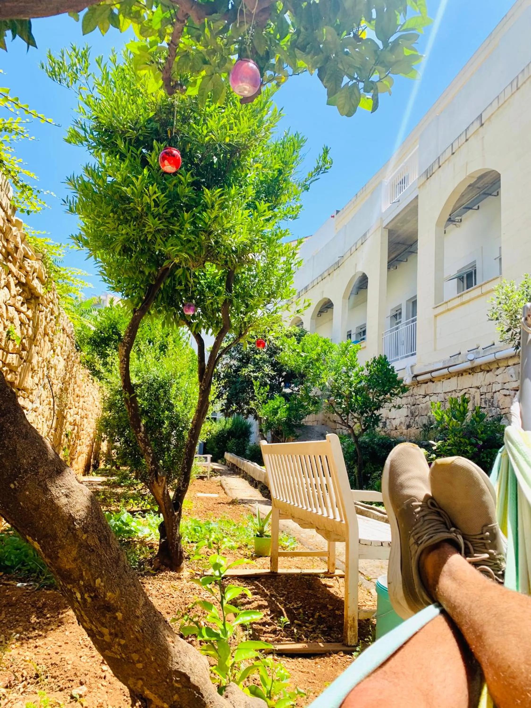 Area and facilities in Follow the Sun Boutique Hostel - Pool, Breakfast & Sea Views