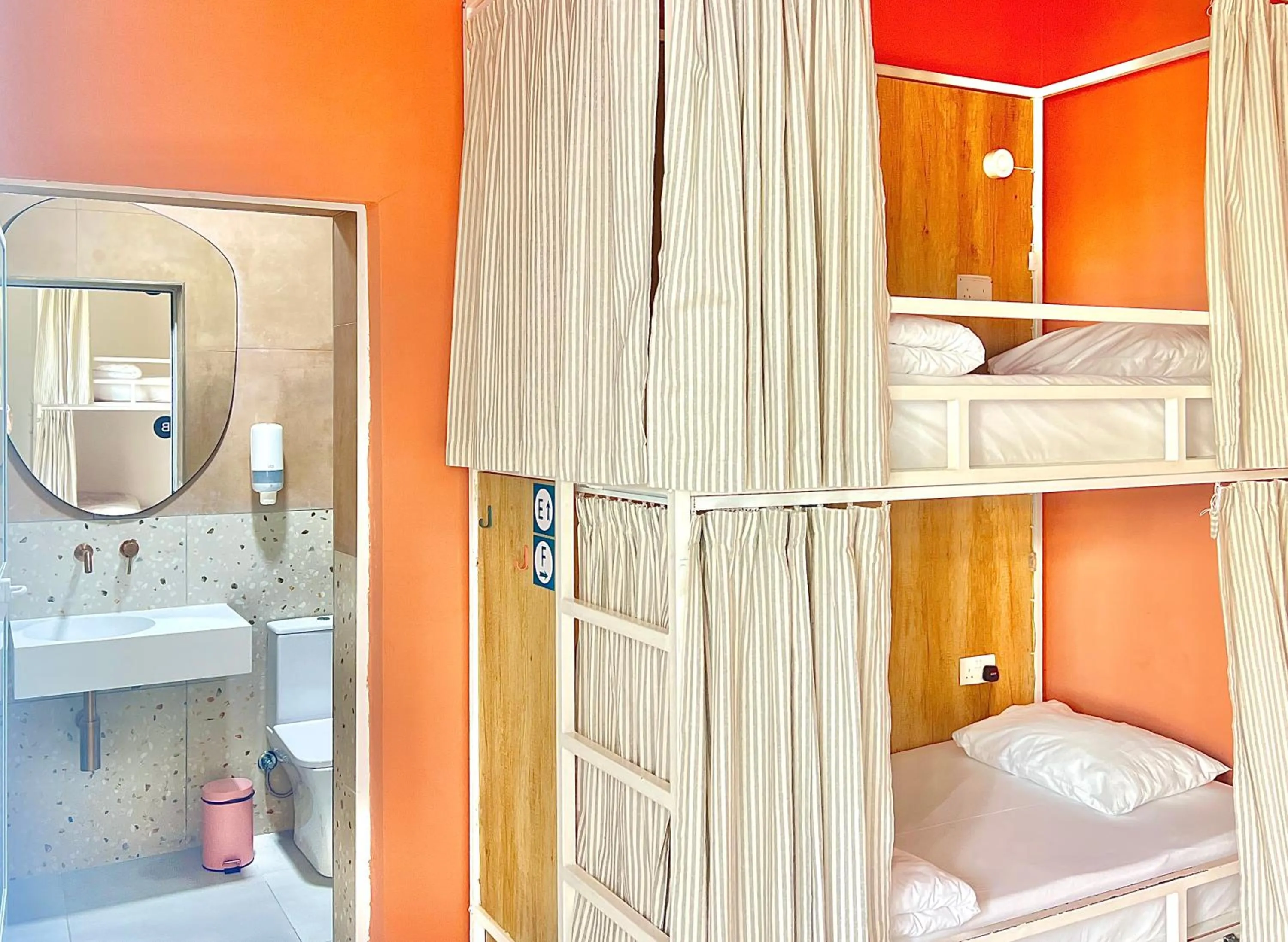 Shower in Follow the Sun Boutique Hostel - Pool, Breakfast & Sea Views