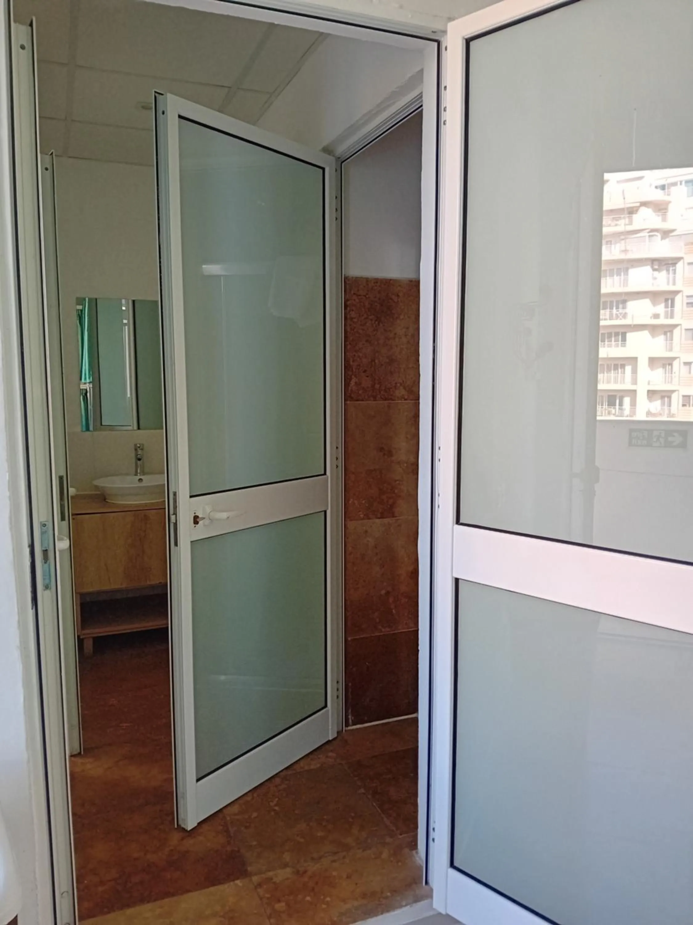 Shower in Follow the Sun Boutique Hostel - Pool, Breakfast & Sea Views