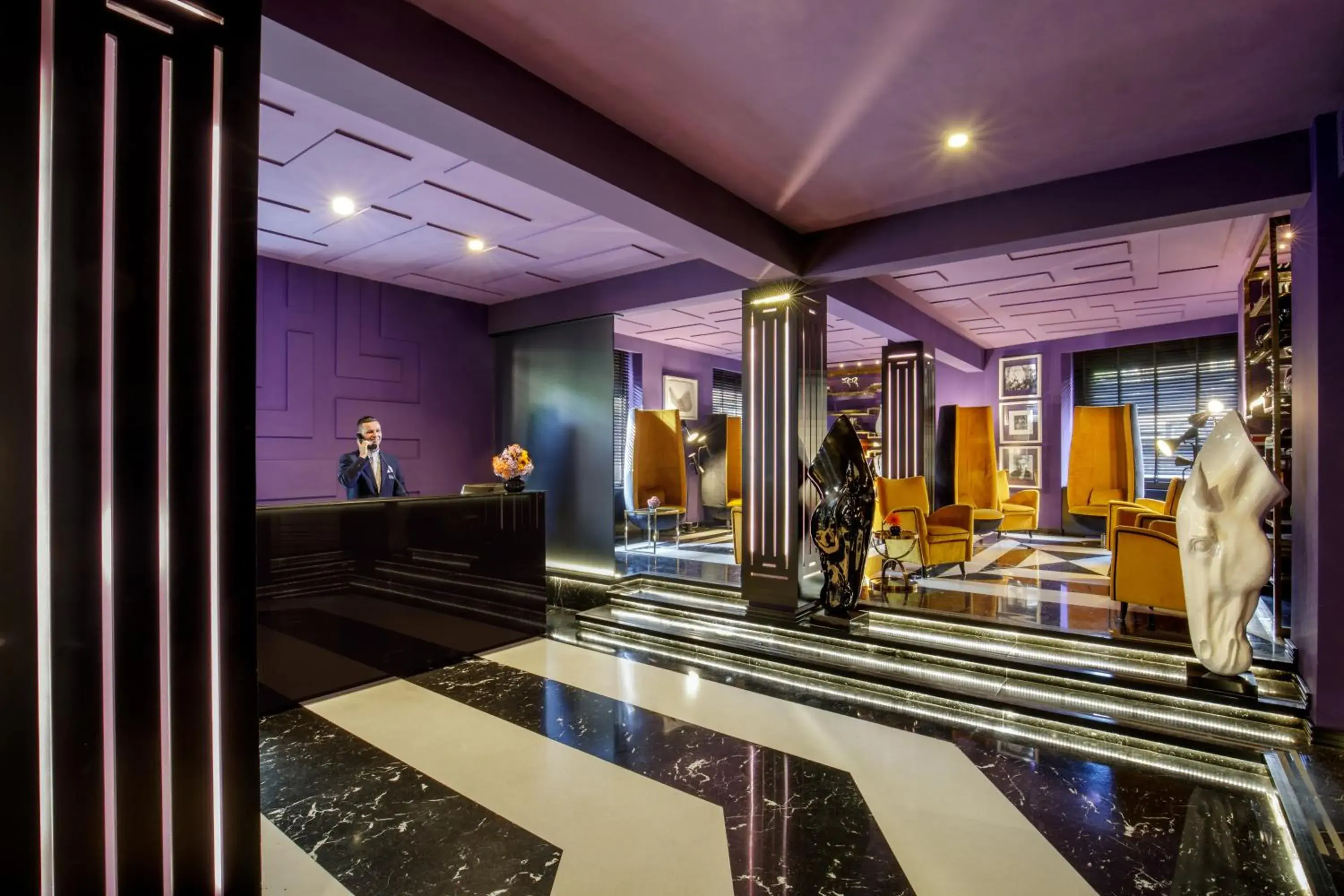 Lobby or reception in The Tribune, part of JdV by Hyatt Lobby or reception in The Tribune, part of JdV by Hyatt