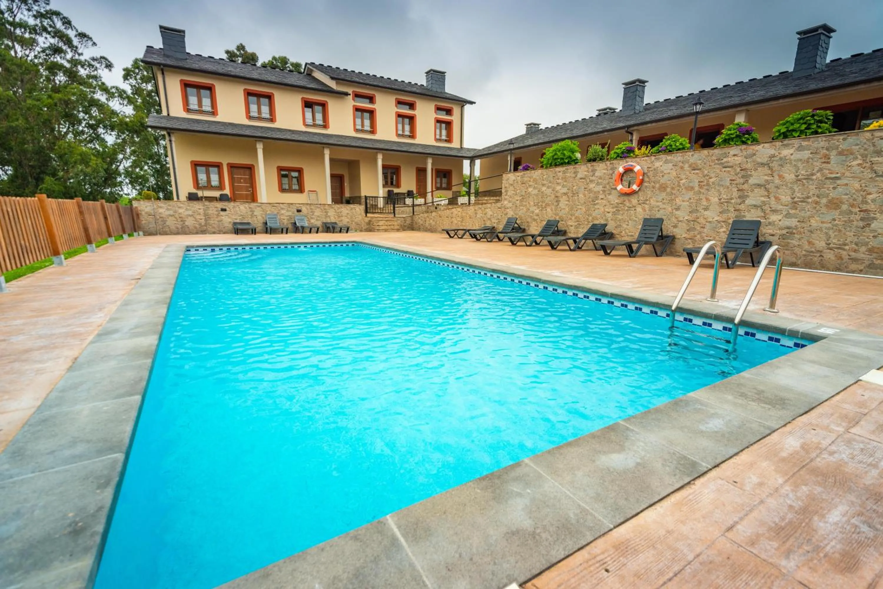 Swimming pool in Apartamentos Navalin