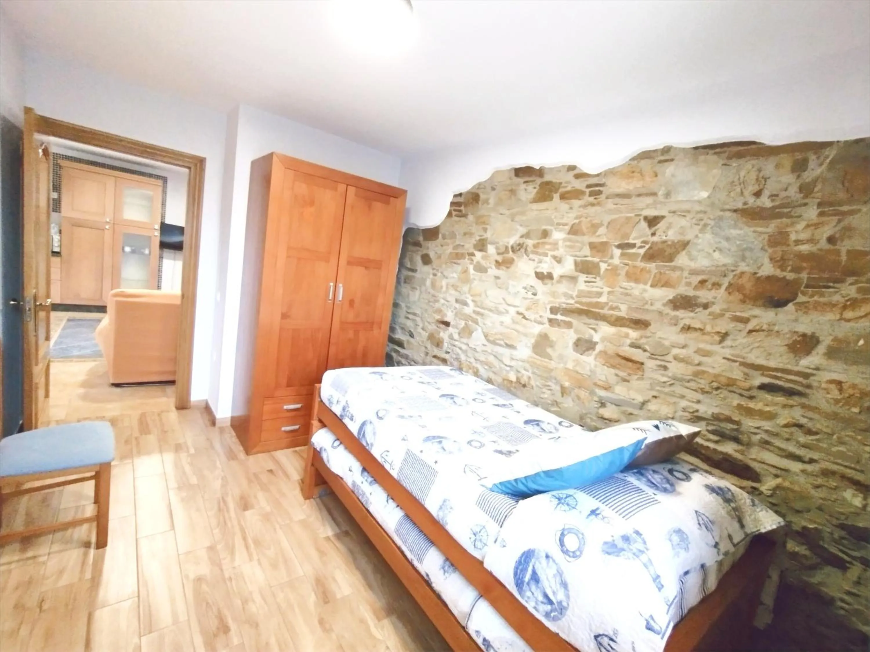 Bedroom, Bed in Apartamentos Navalin