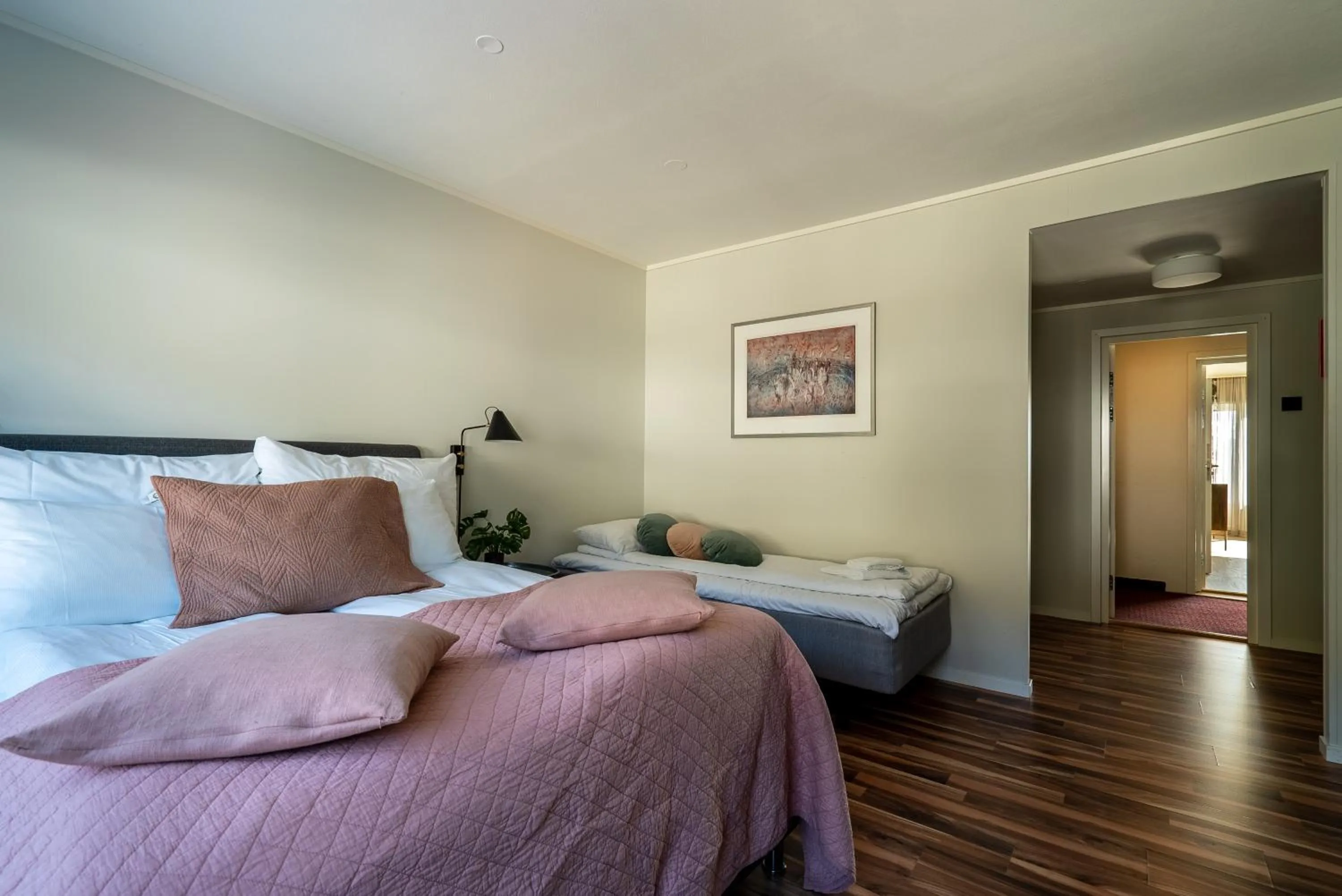 Family, Bed in Bardufoss Hotell