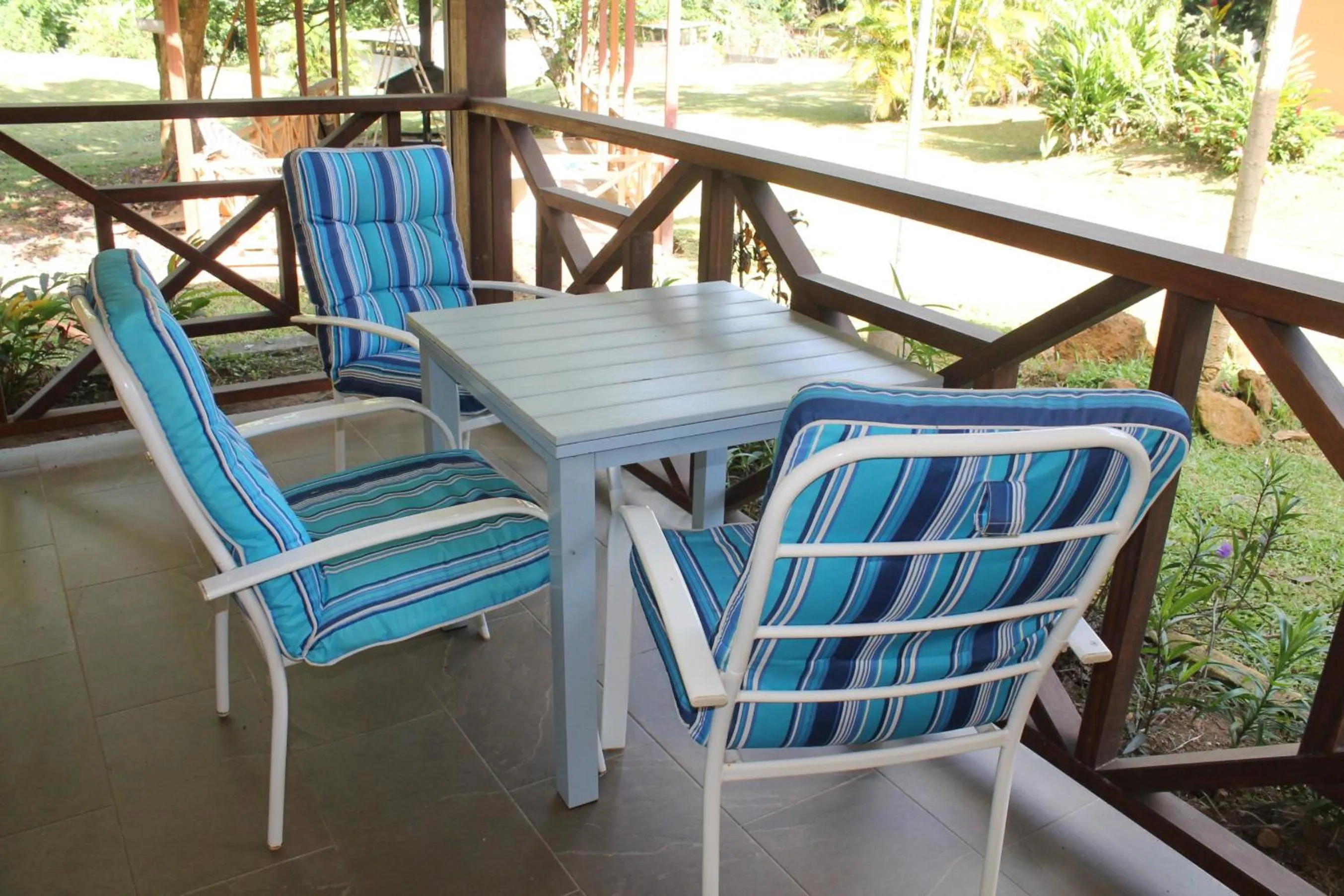 Patio in Hotel L'ebene Verte