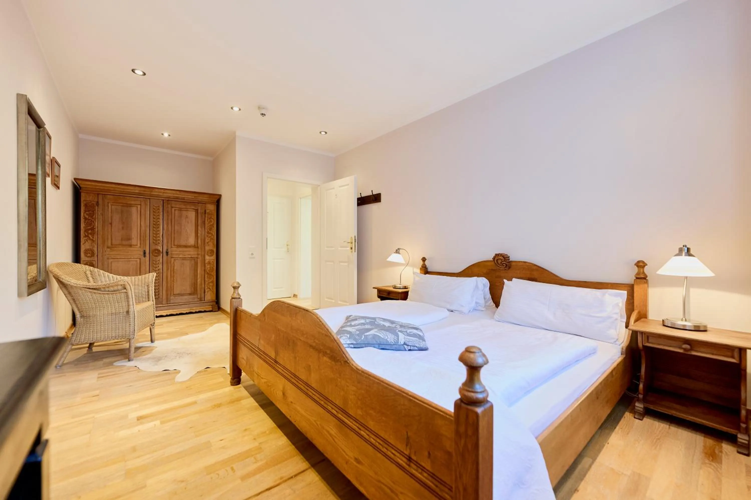 Bed in Hotel Gut Moschenhof