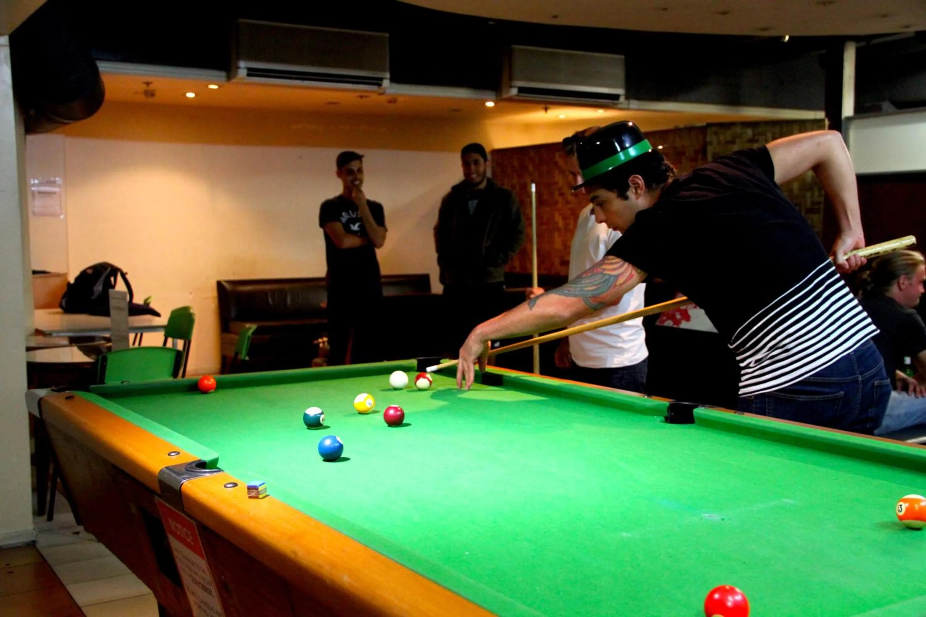 Communal lounge/ TV room in Choice Backpackers