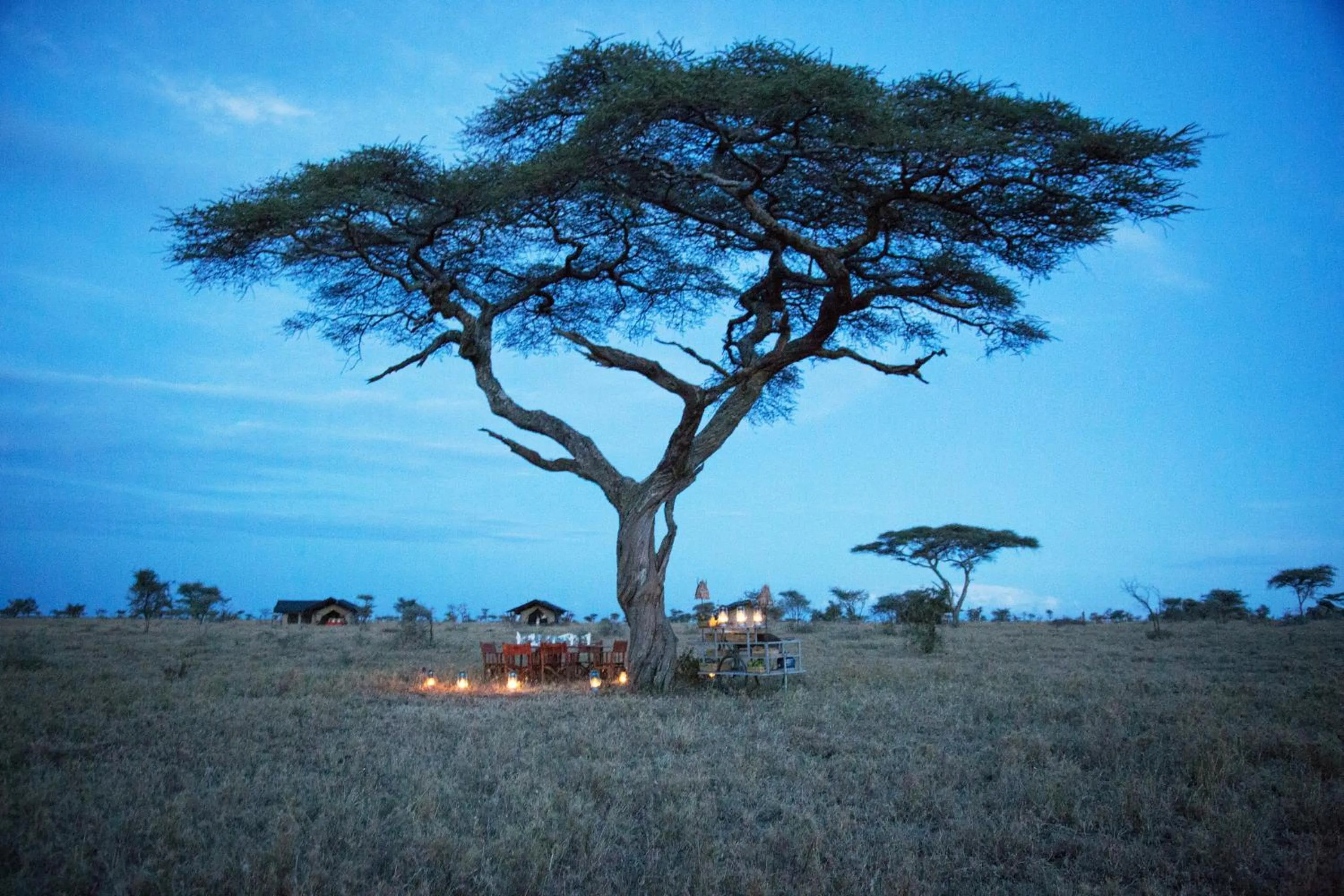 Evening entertainment in Pumzika Luxury Safari Camp