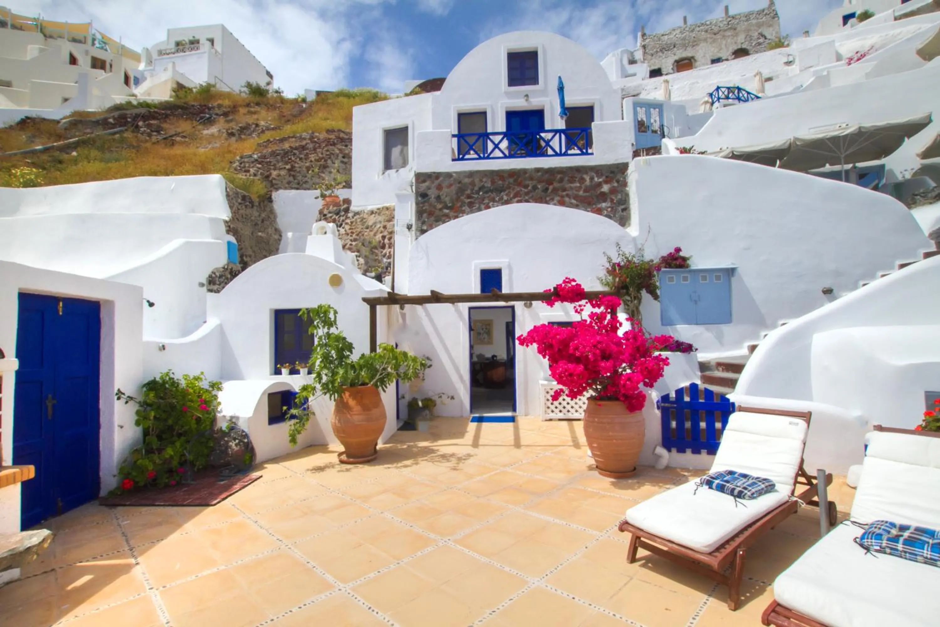Balcony/Terrace in Ifestio Villas Oia
