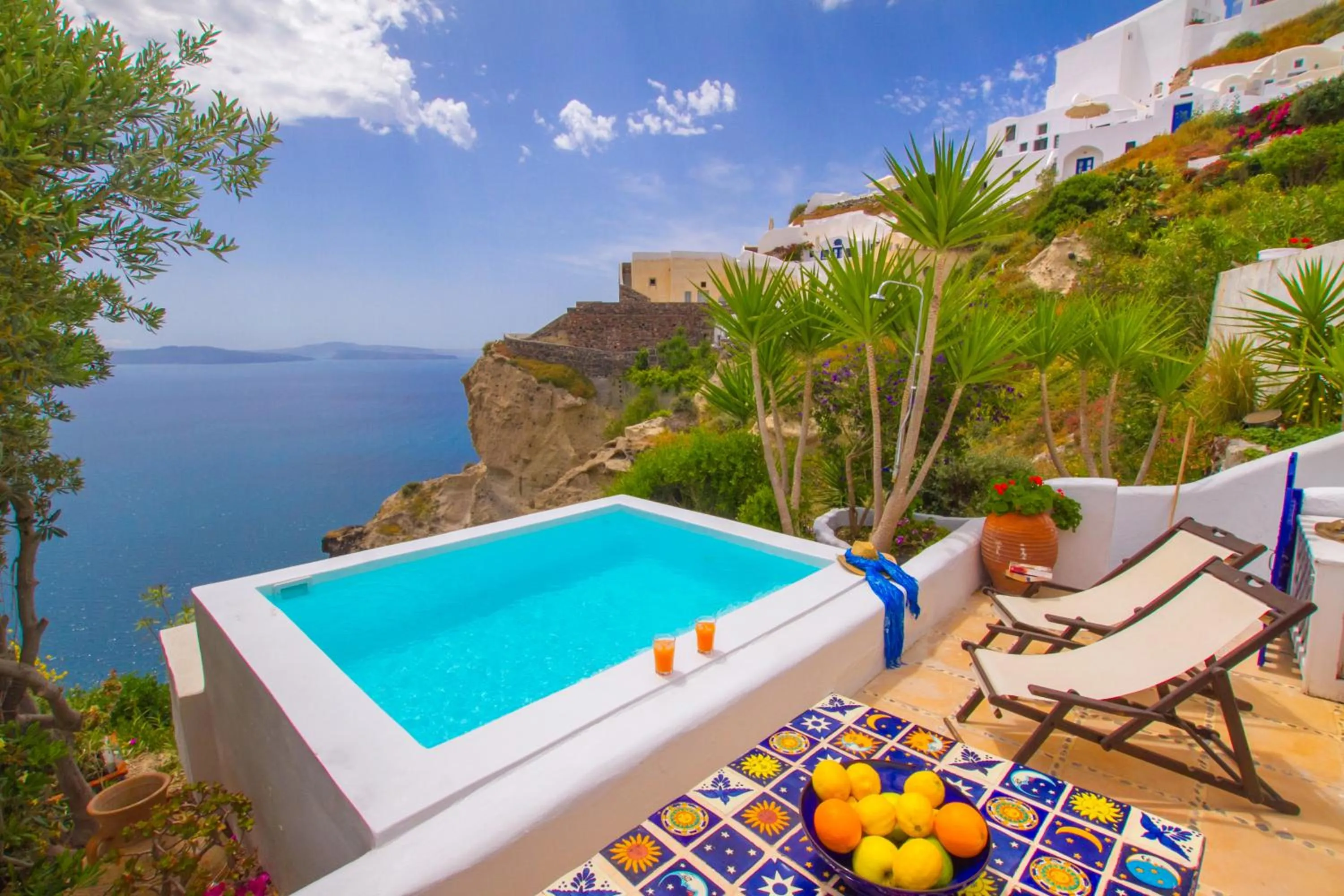 Balcony/Terrace in Ifestio Villas Oia