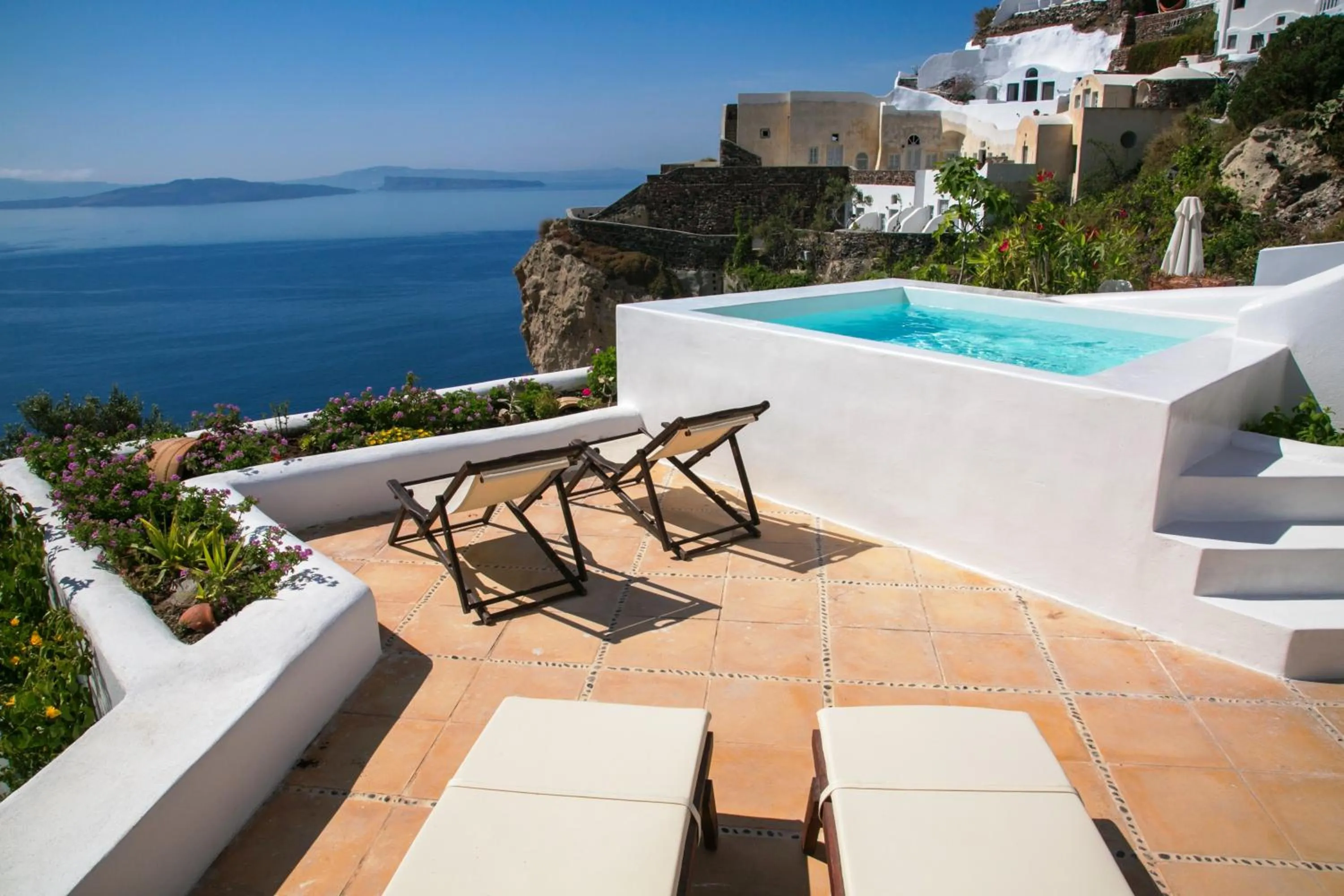 Balcony/Terrace in Ifestio Villas Oia