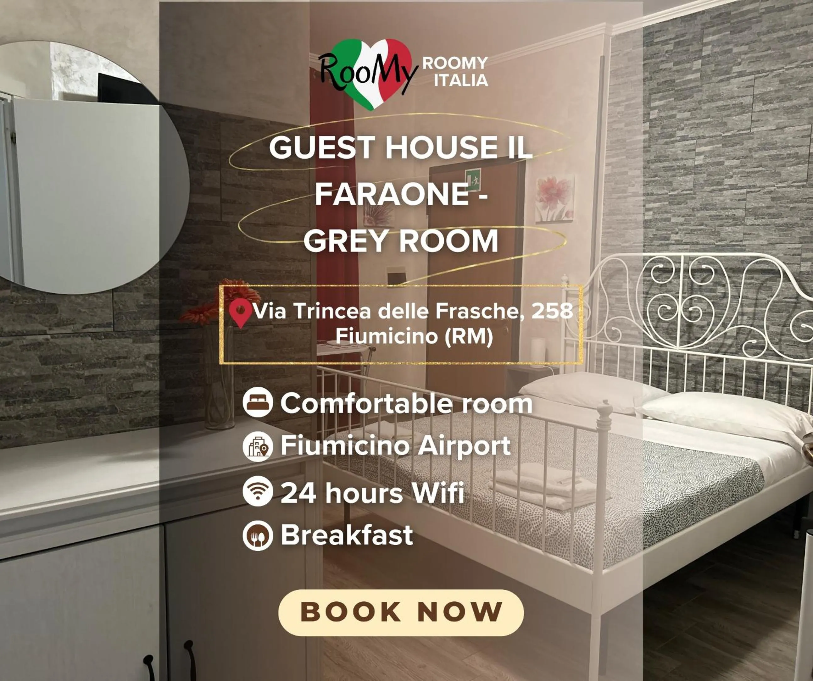 Logo/Certificate/Sign, Bed in Guest House Il Faraone