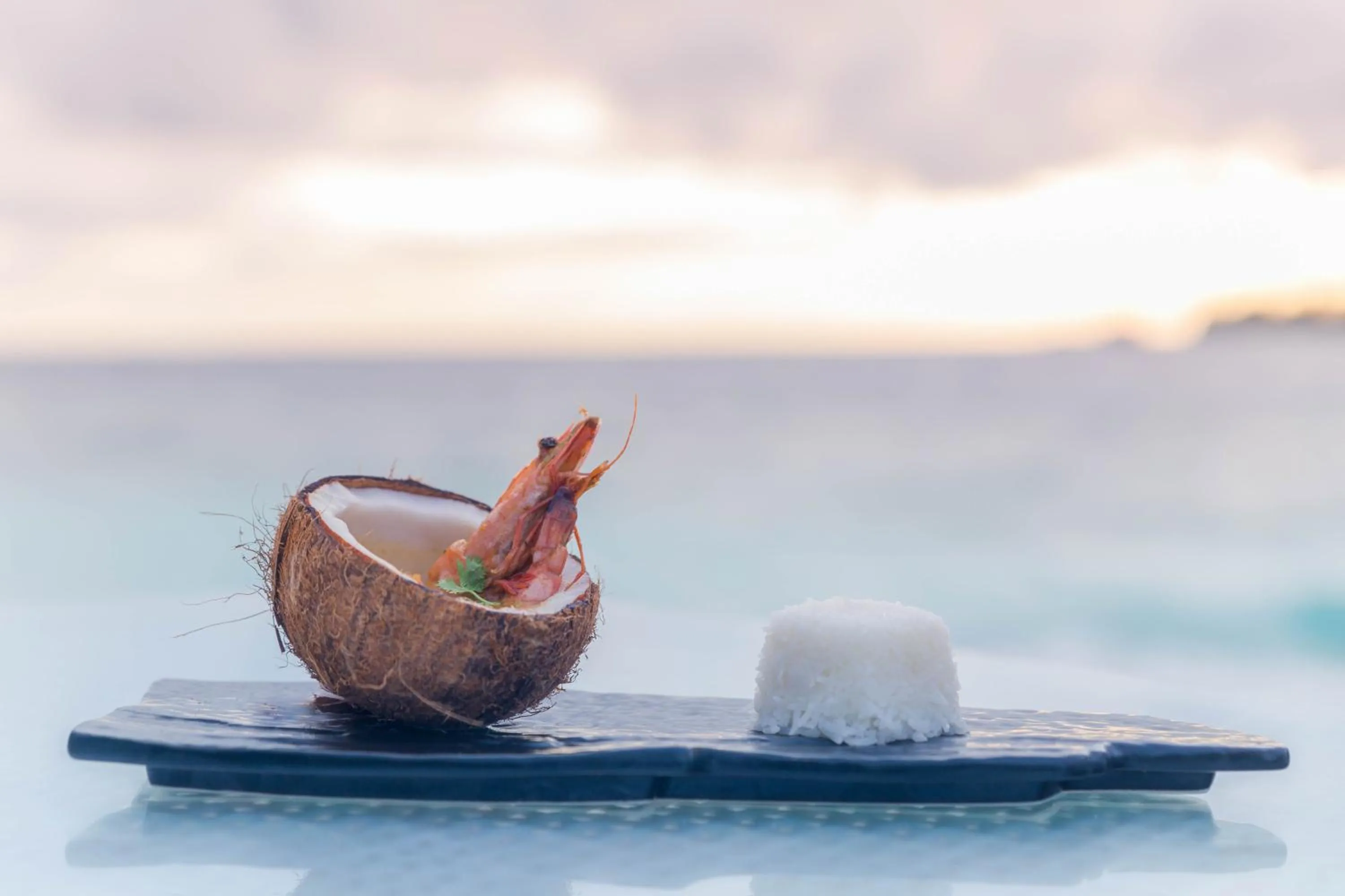 Food close-up in Malahini Kuda Bandos Resort