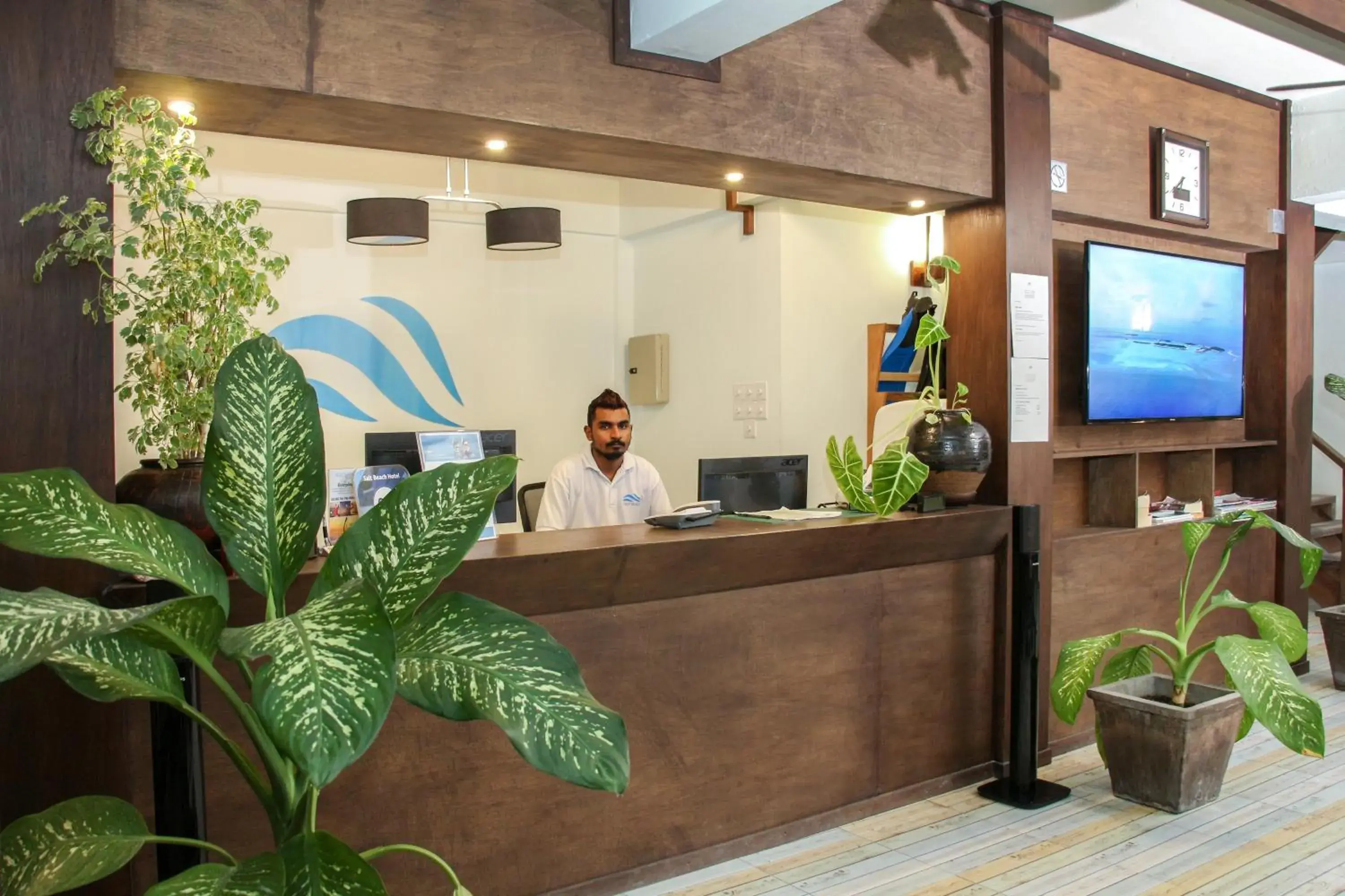 Lobby or reception in Salt Beach Hotel Lobby or reception in Salt Beach Hotel