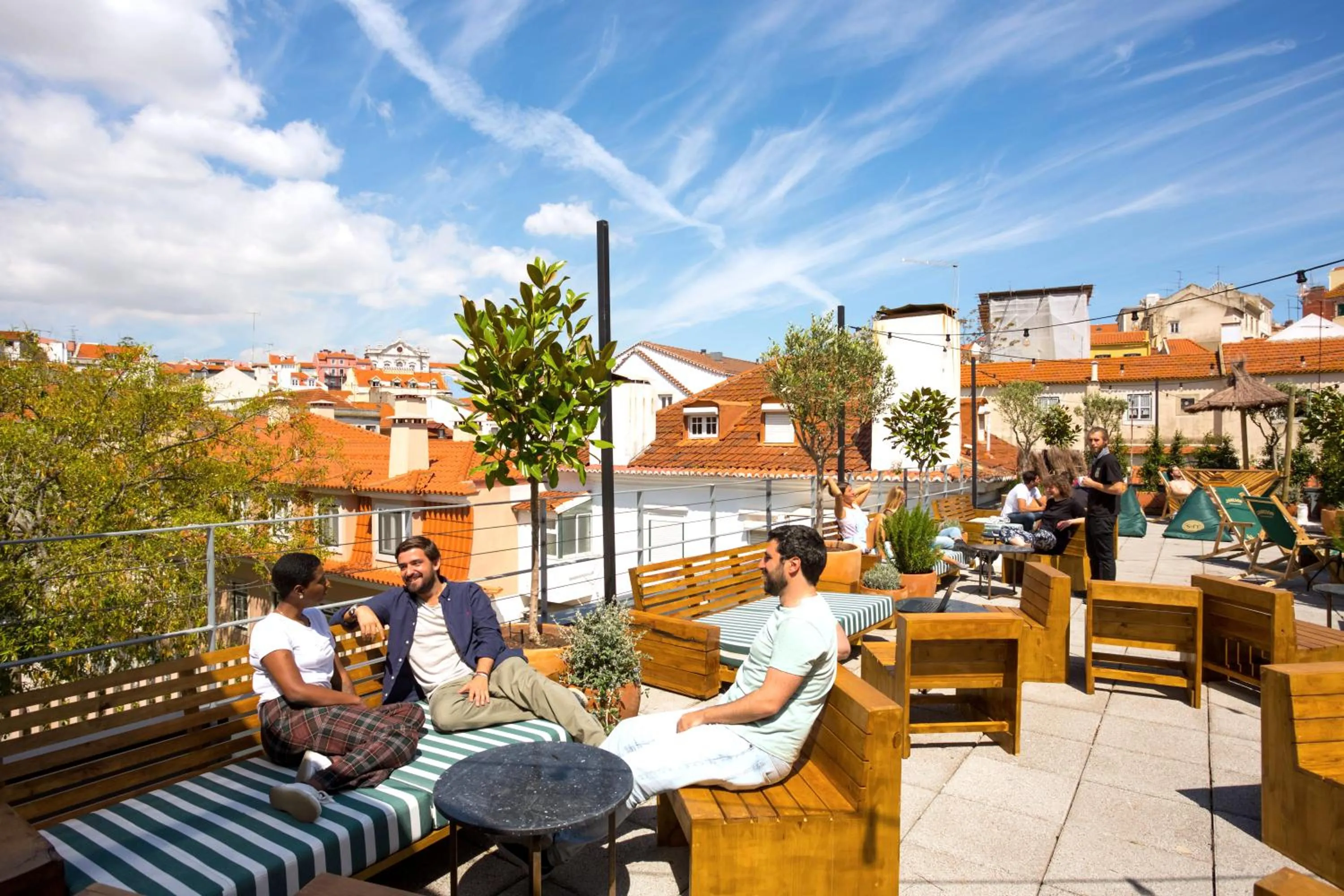 Patio in Selina Secret Garden Lisbon by IKIGAI Global Hospitality