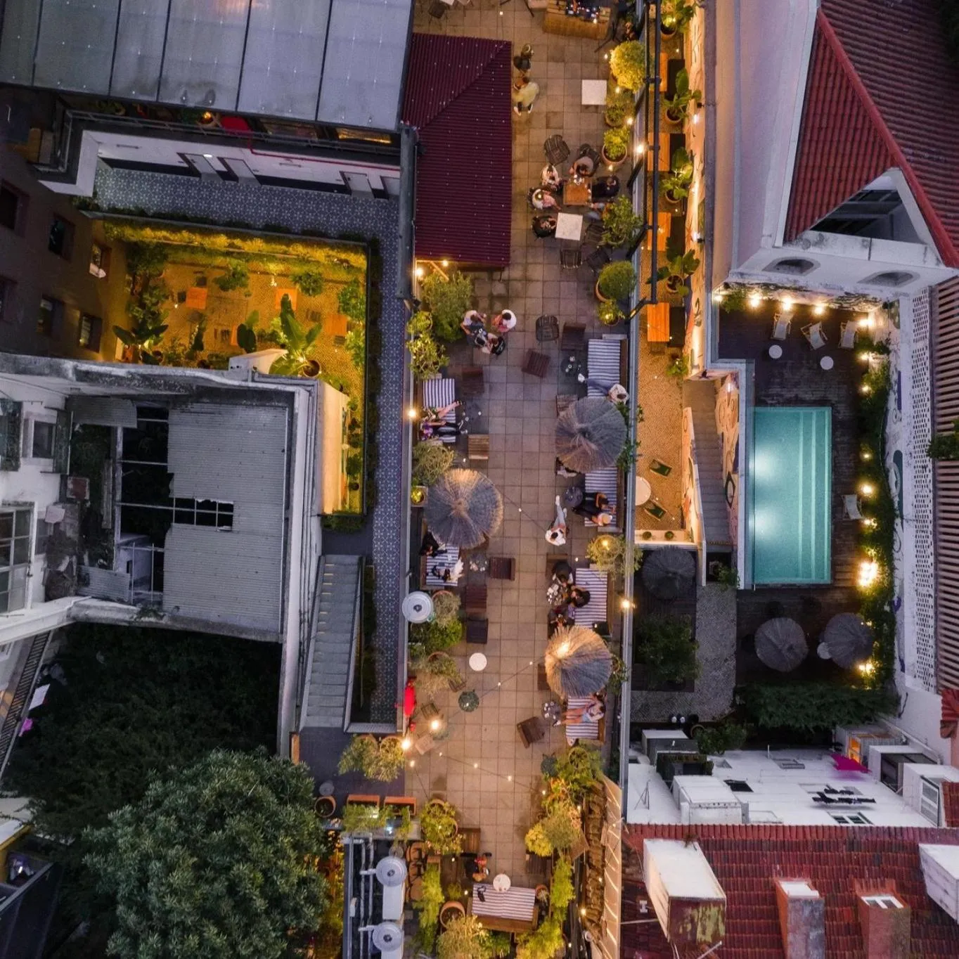 Bird's eye view in Secret Patio Lisbon