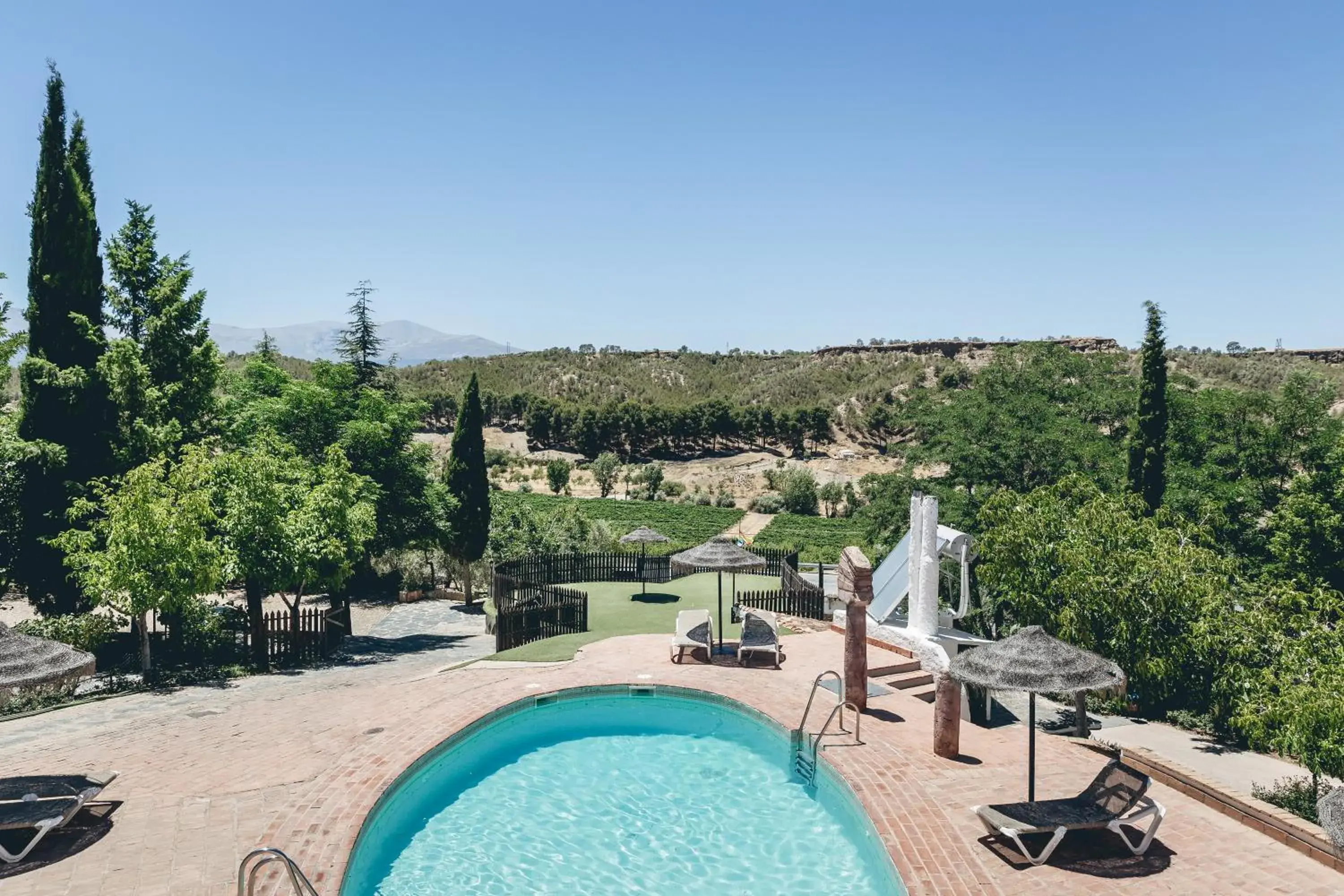 Mountain view in Casas Cueva Tio Tobas Guadix Mountain view in Casas Cueva Tio Tobas Guadix