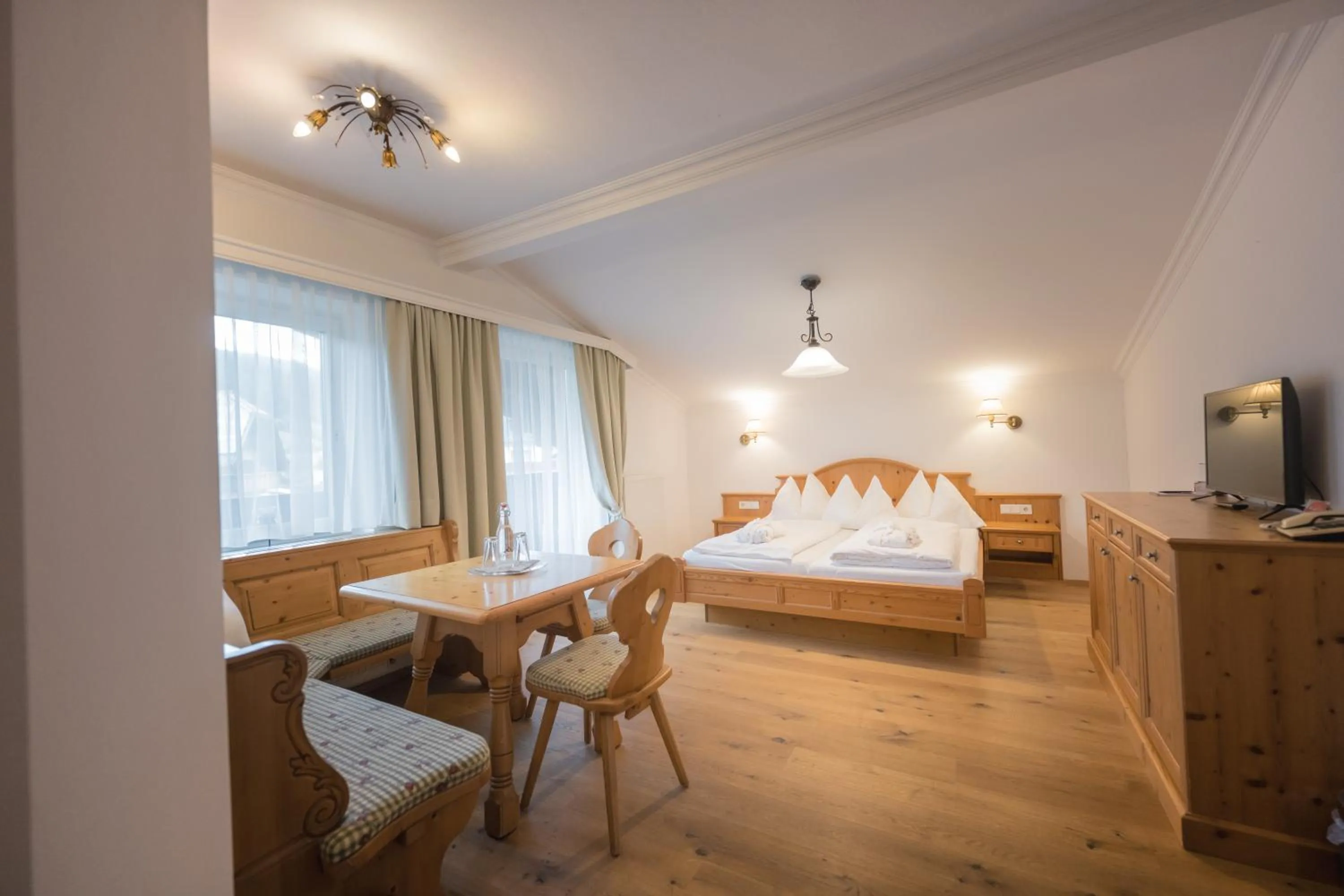 Bed in Hotel Schartner