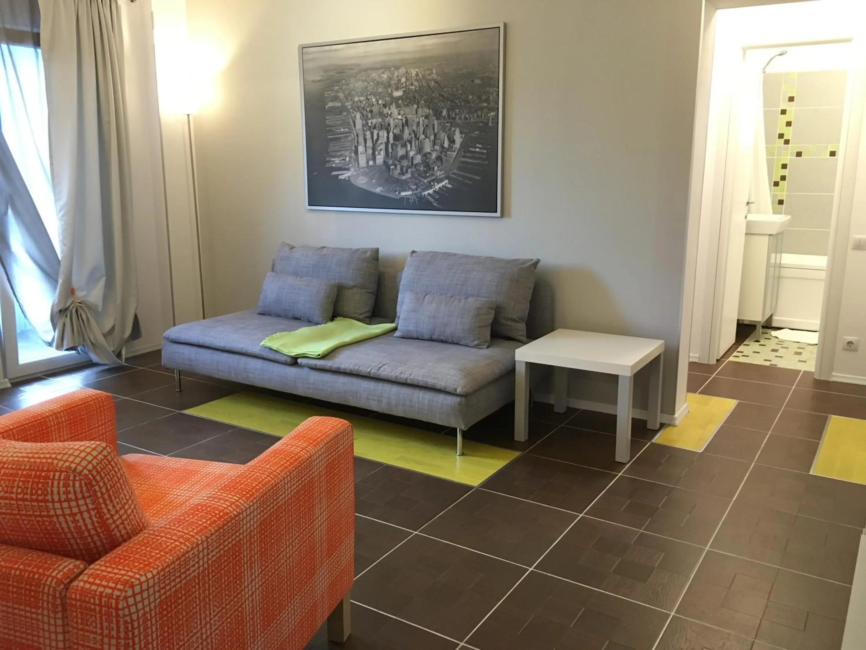 Living room in New Central Roof top view