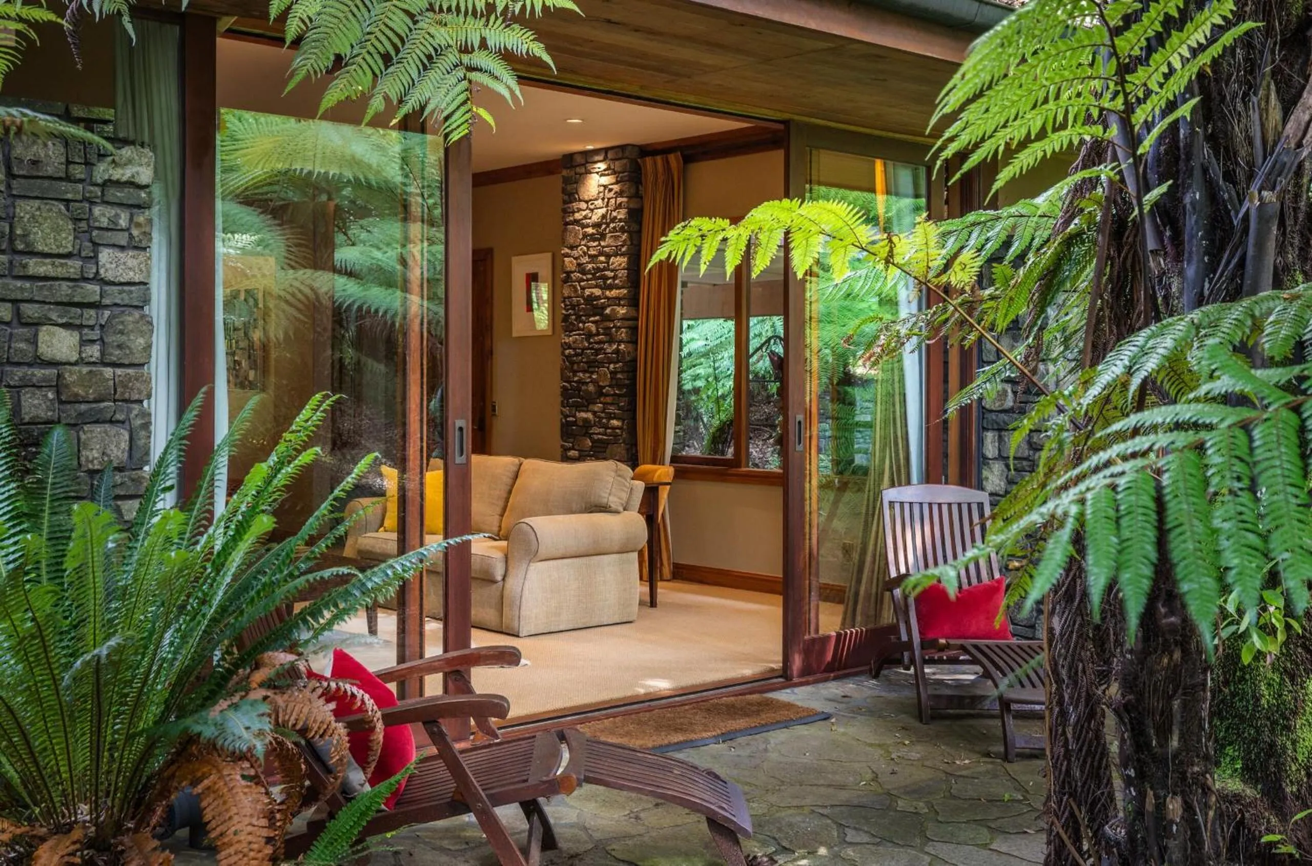 Patio in Treetops Lodge & Estate
