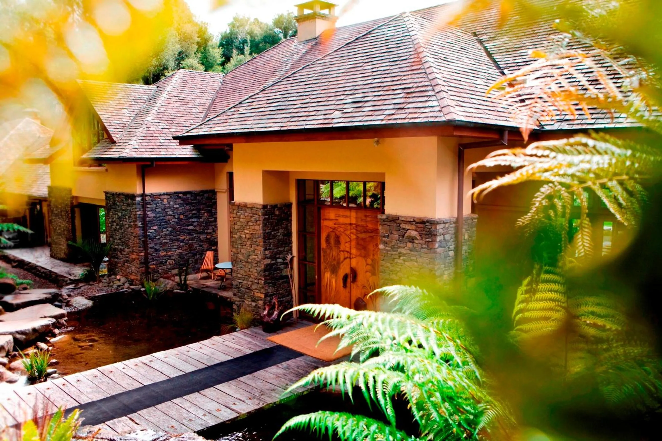 Facade/entrance in Treetops Lodge & Estate