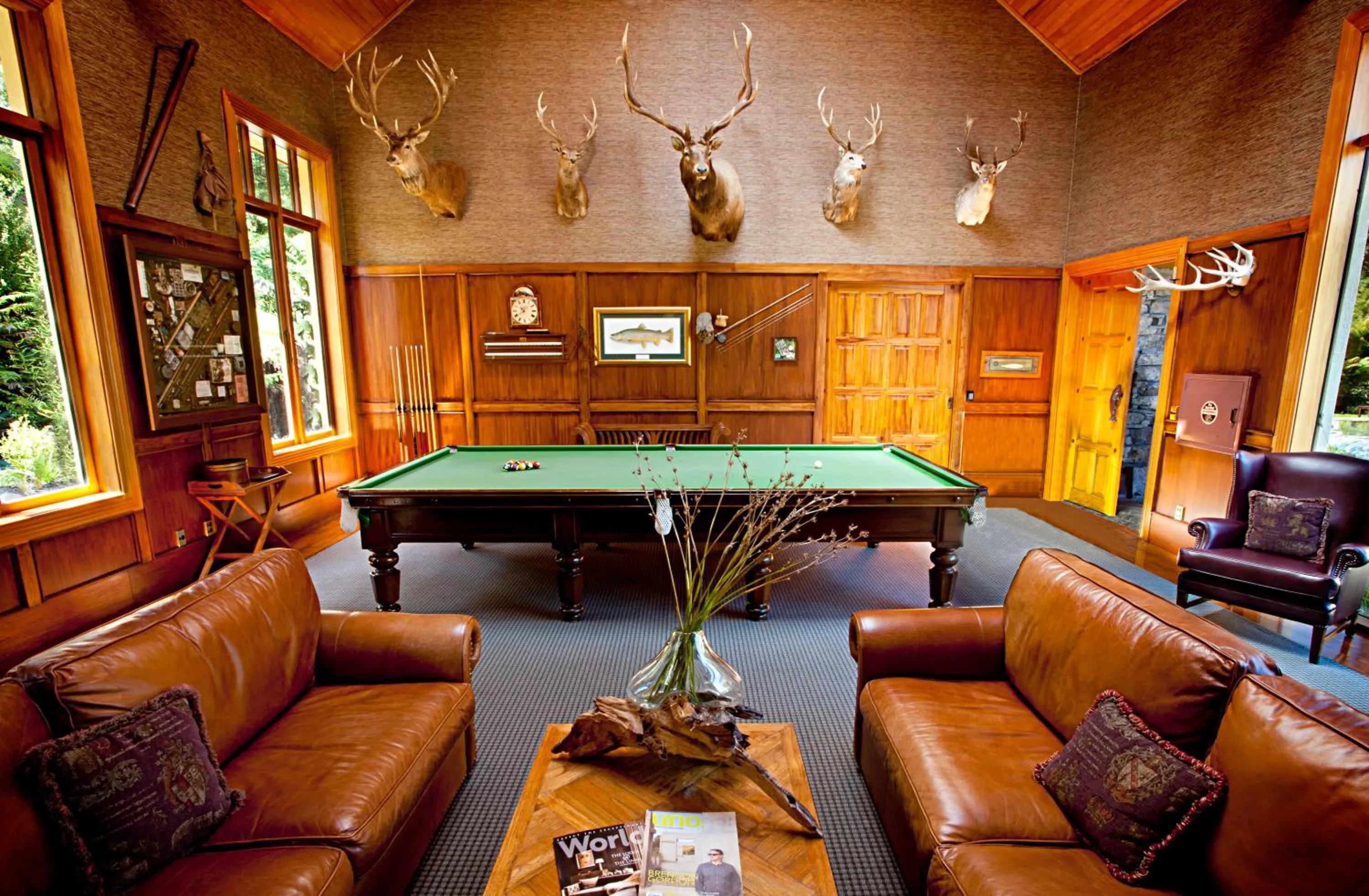 Billiard in Treetops Lodge & Estate